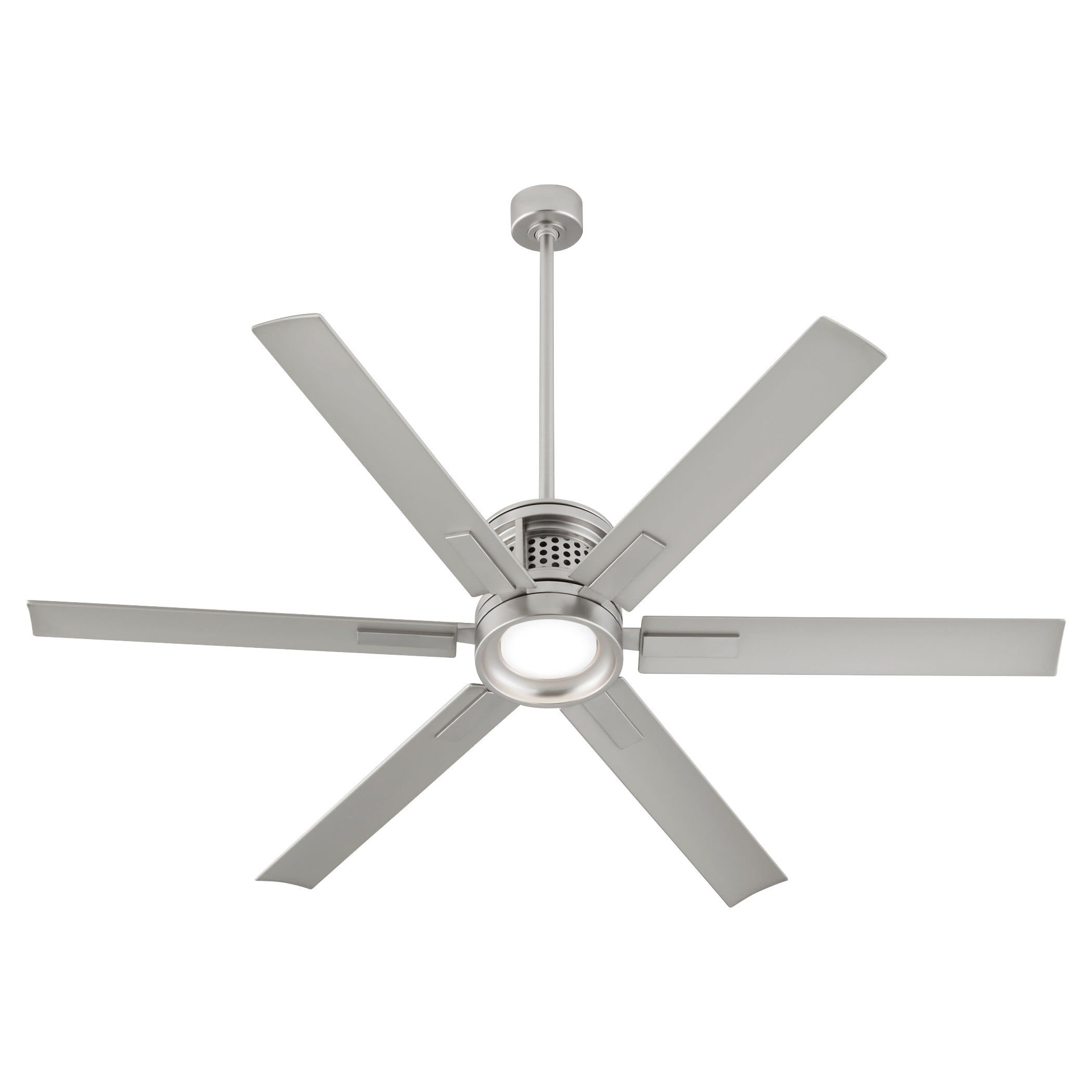 Quorum Zeus 10656-65 Patio Fan - Satin Nickel