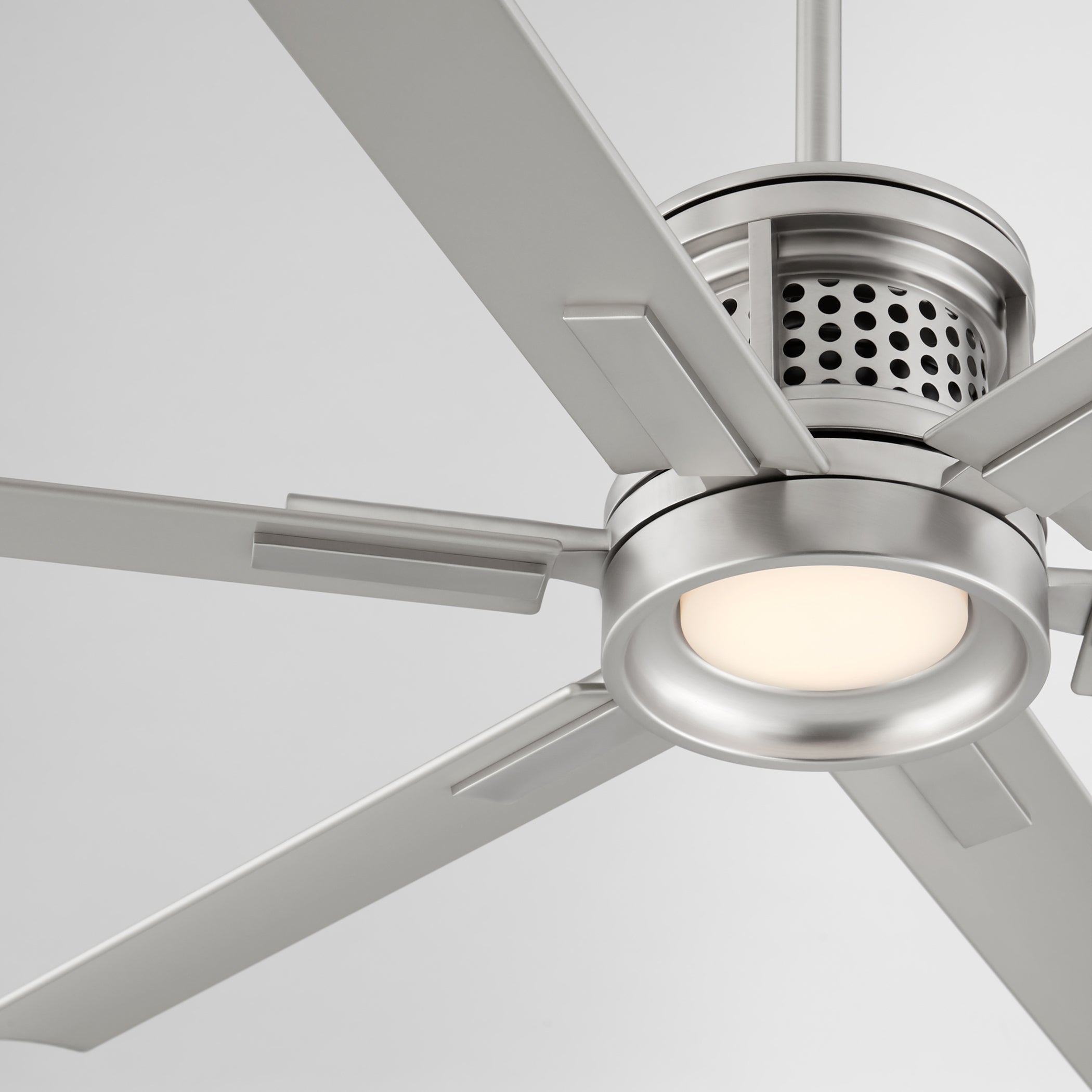 Quorum Zeus 10656-65 Patio Fan - Satin Nickel