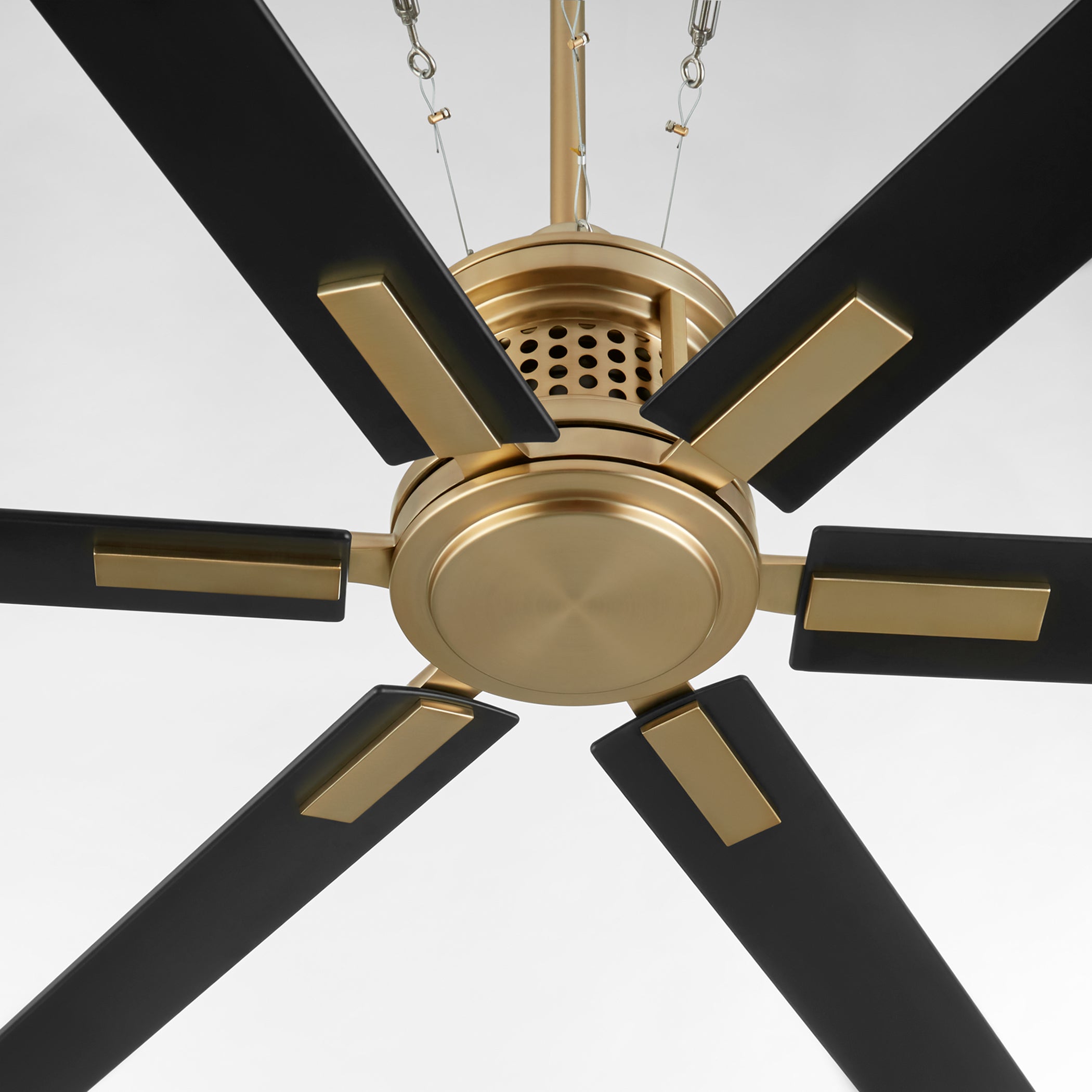 Quorum Zeus 10656-80 Patio Fan - Aged Brass