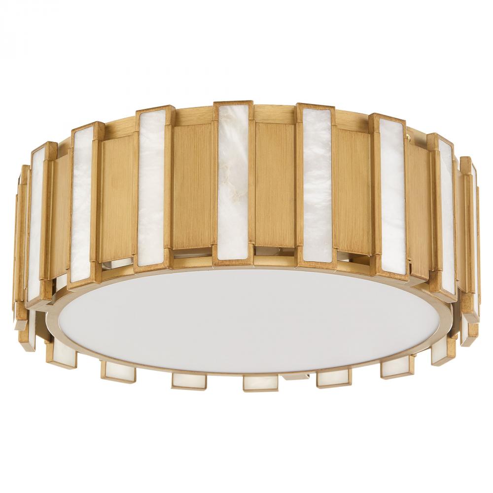 Cyan Design 11948 Flush Mount - Aged Brass