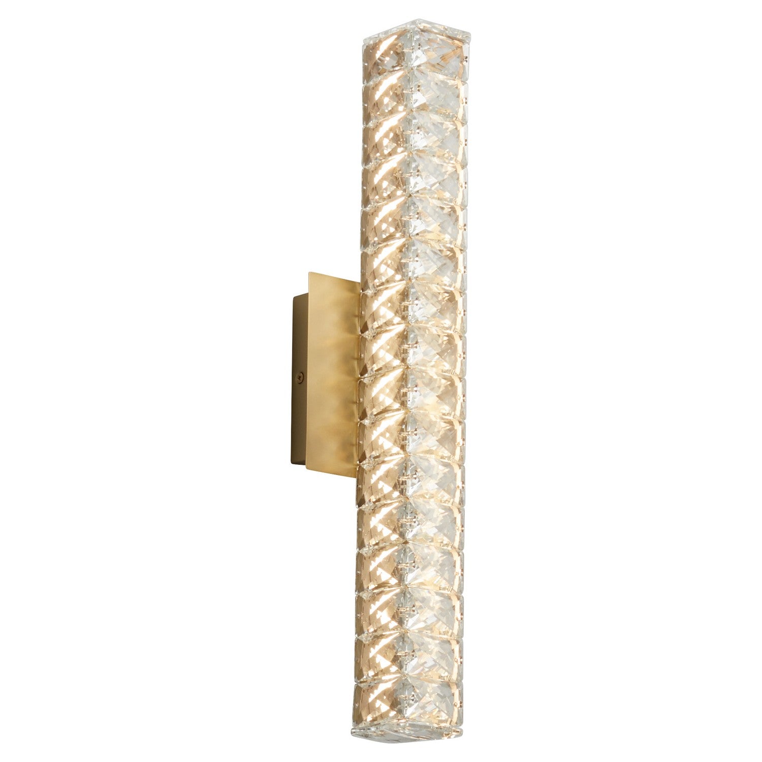 Oxygen Elan 3-573-40 Modern Vanity LED Wall Light Fixture- Aged Brass