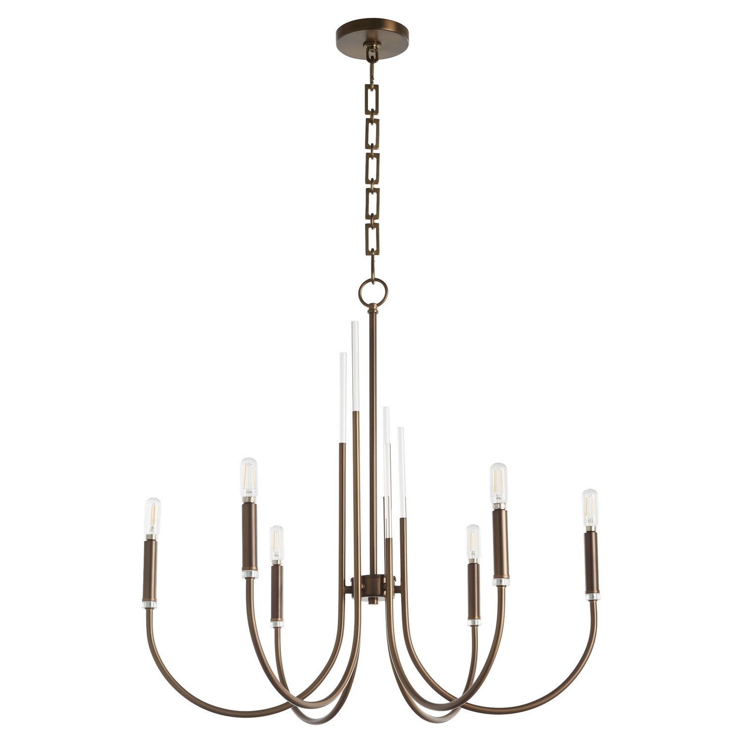 Quorum Summit 6223-6-81 Chandelier - Dark Brass
