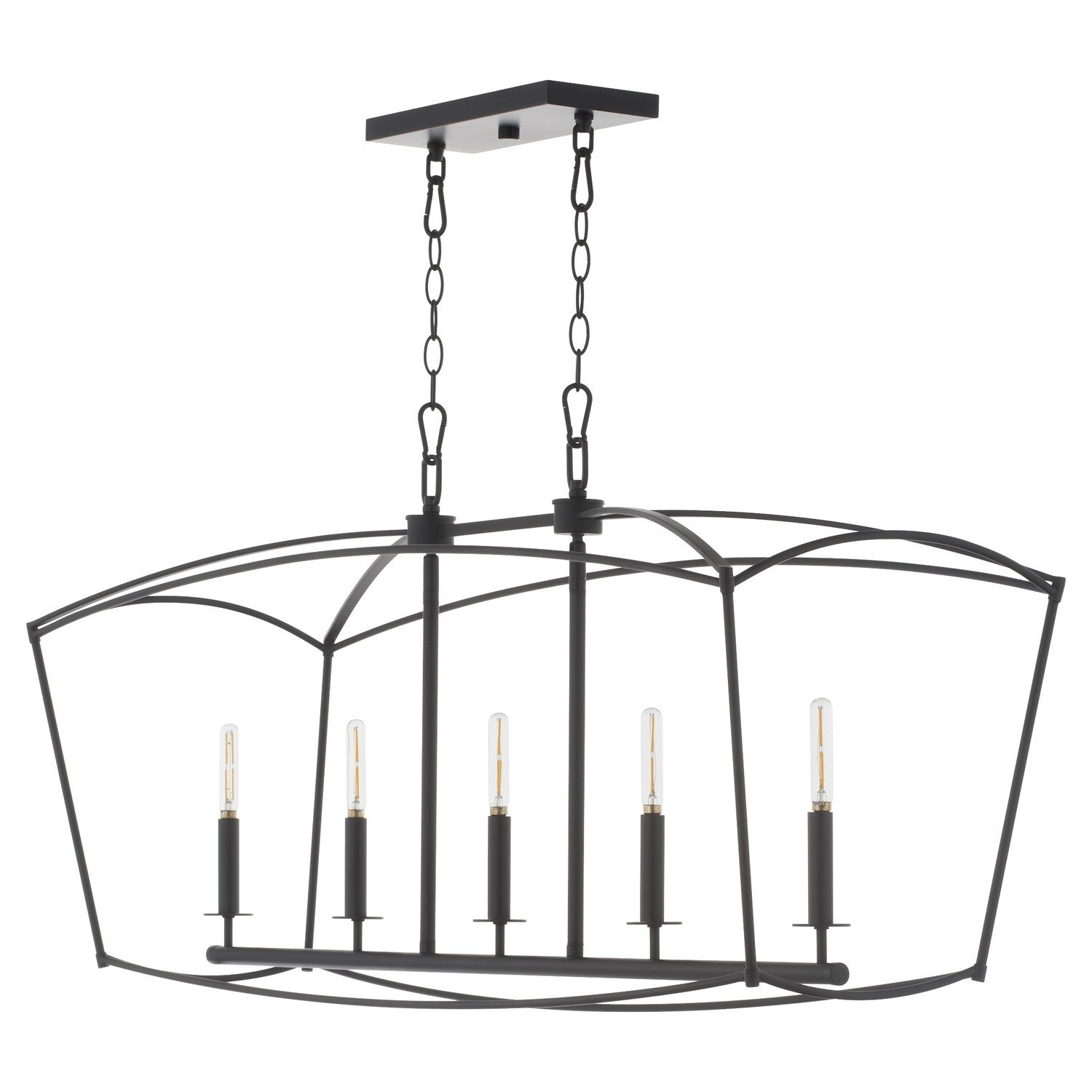 Quorum Mantle 6512-5-59 Chandelier - Matte Black