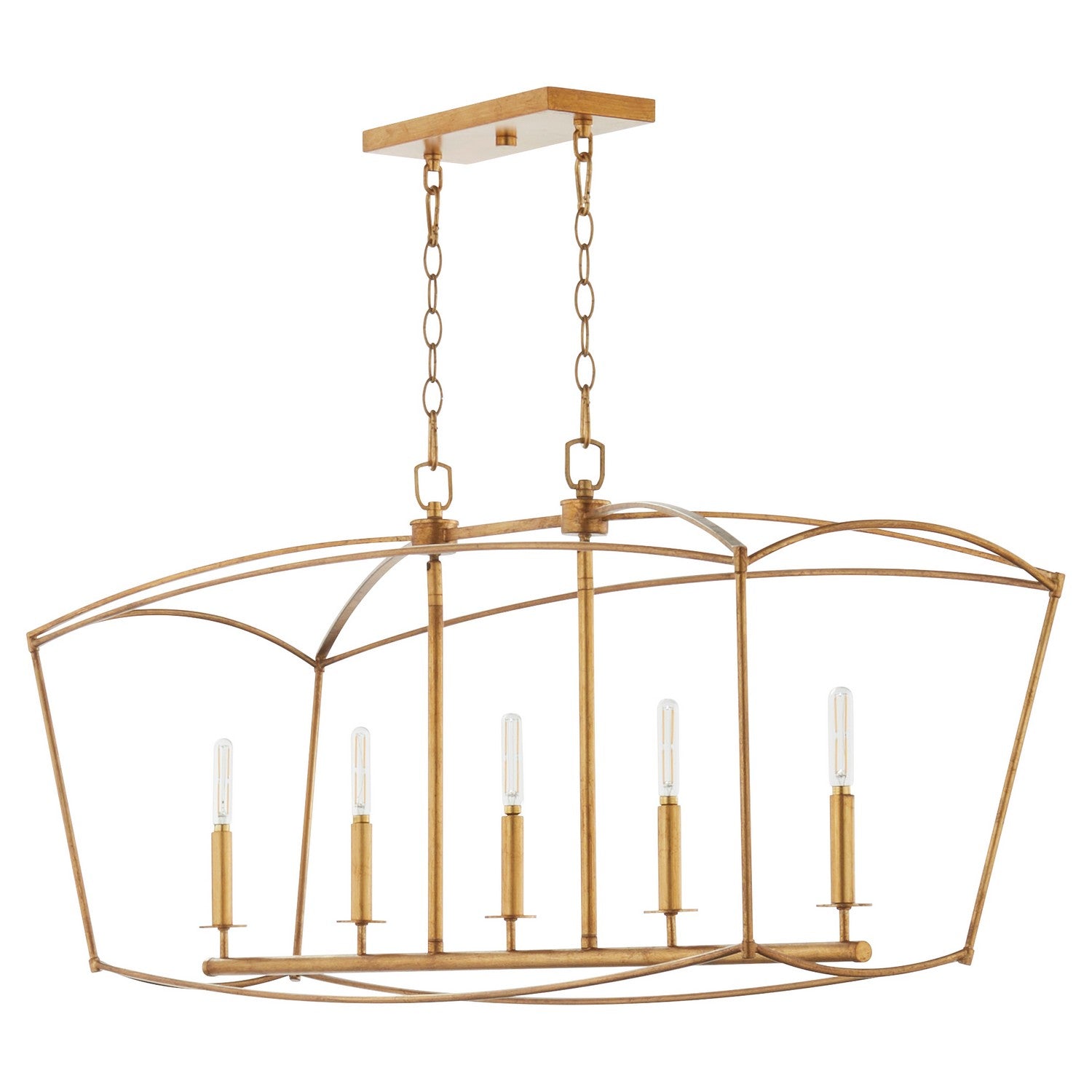 Quorum Mantle 6512-5-74 Chandelier - Gold Leaf