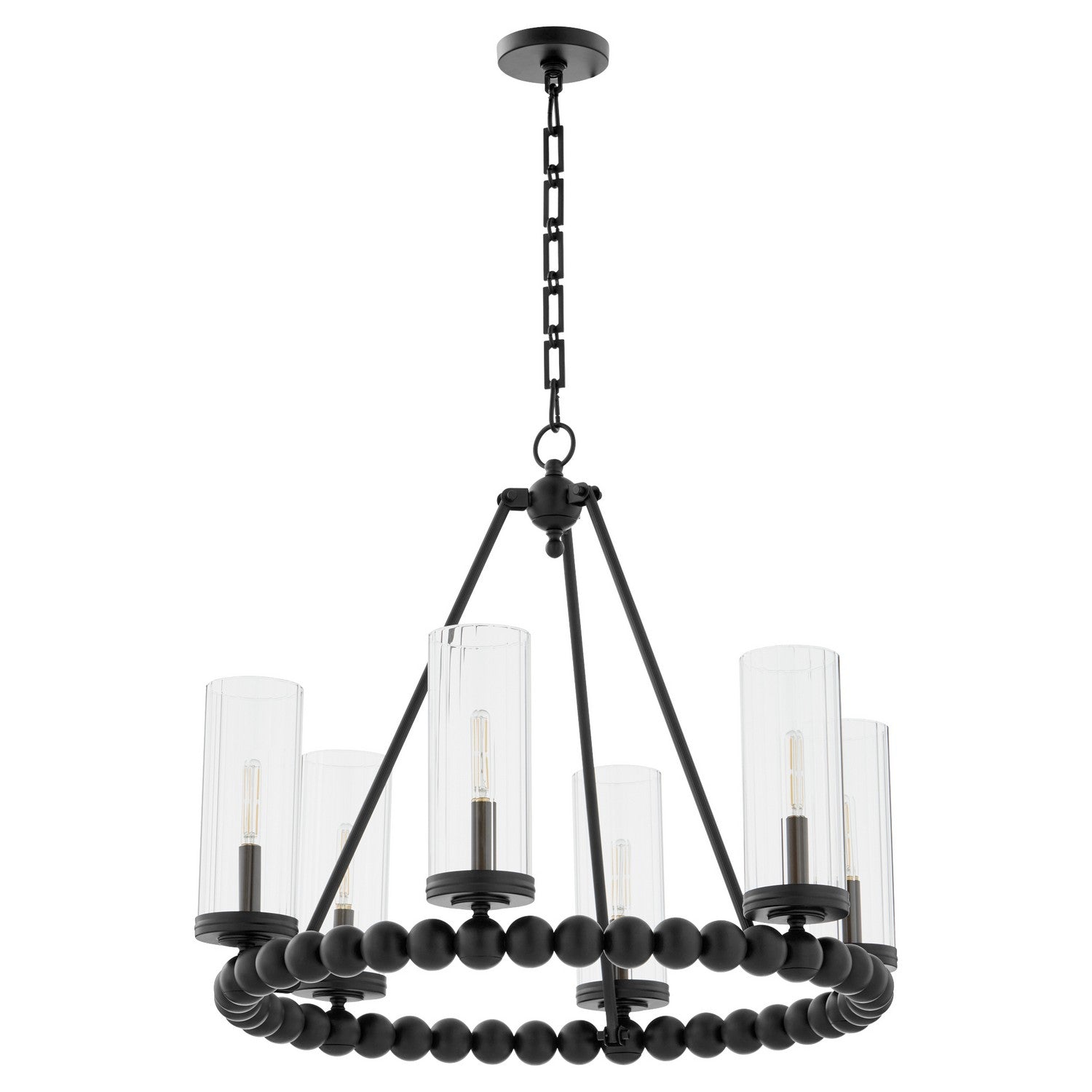 Quorum Lee Boulevard 661-6-59 Chandelier - Matte Black