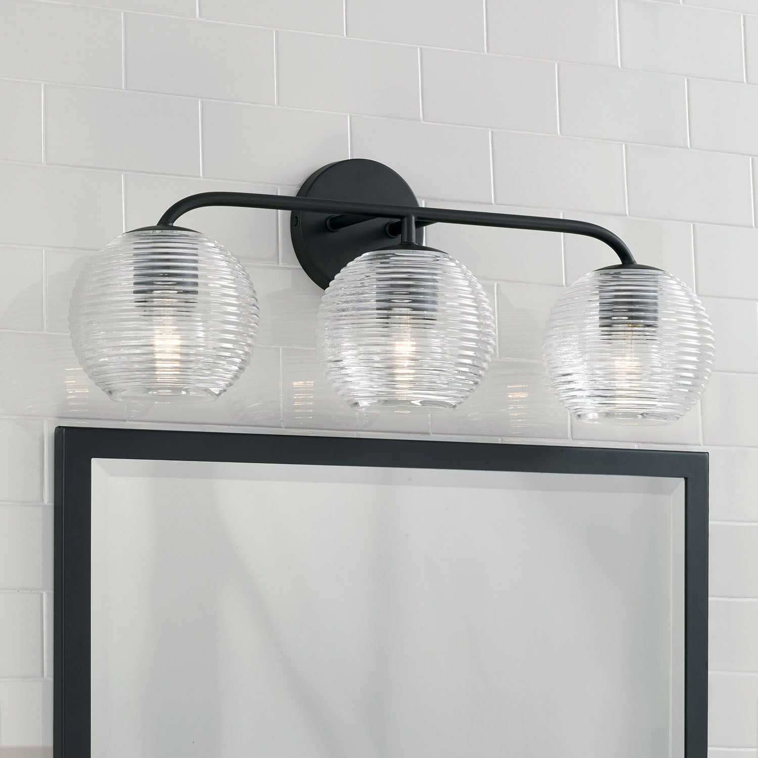 Capital Lighting 149931MB-544 Dolan 3-Light Vanity Light Fixture - Matte Black