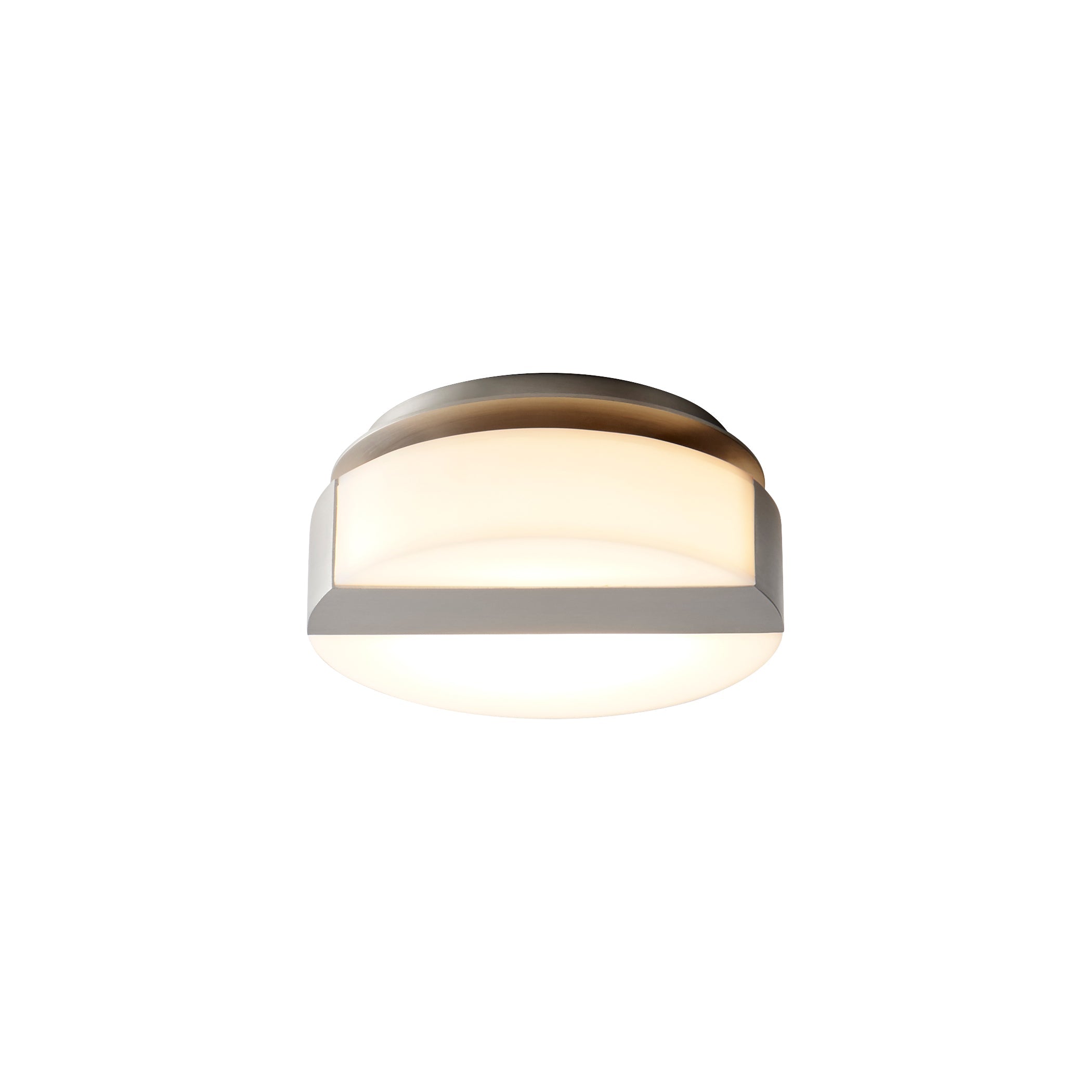 Oxygen AURORA 3-551-24 Modern Flush Mount Wall or Ceiling Light Fixture - Satin Nickel