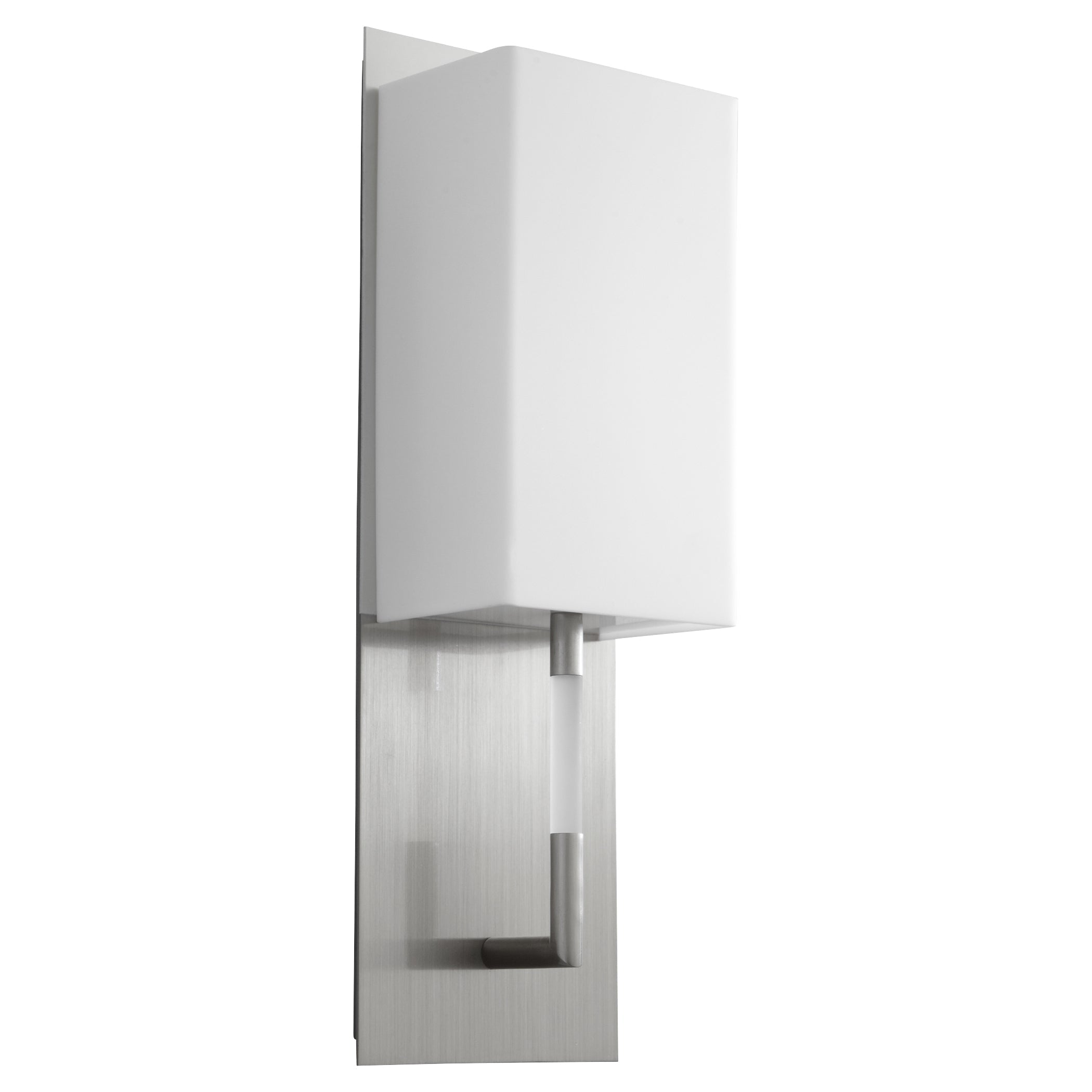 Oxygen Epoch 3-564-224 Modern Sconce - Satin Nickel W/ Matte White Acrylic