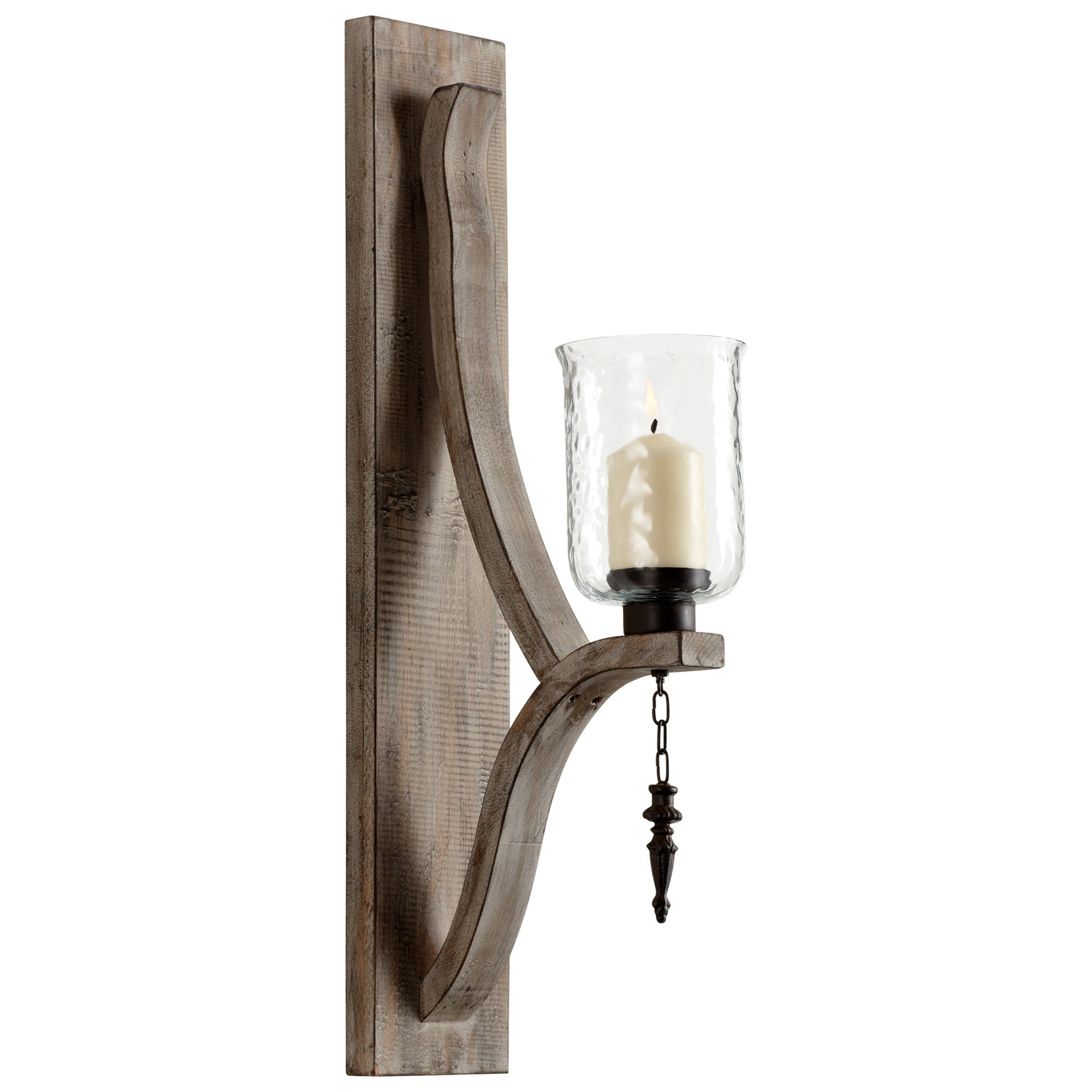 Cyan Design 05108 Giorno Wall Candle Sconce Candleholder - Washed Oak