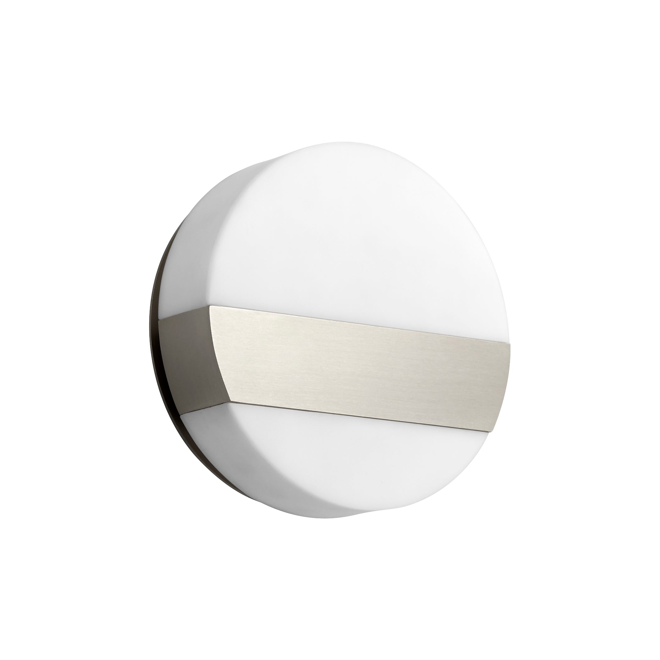 Oxygen AURORA 3-551-24 Modern Flush Mount Wall or Ceiling Light Fixture - Satin Nickel