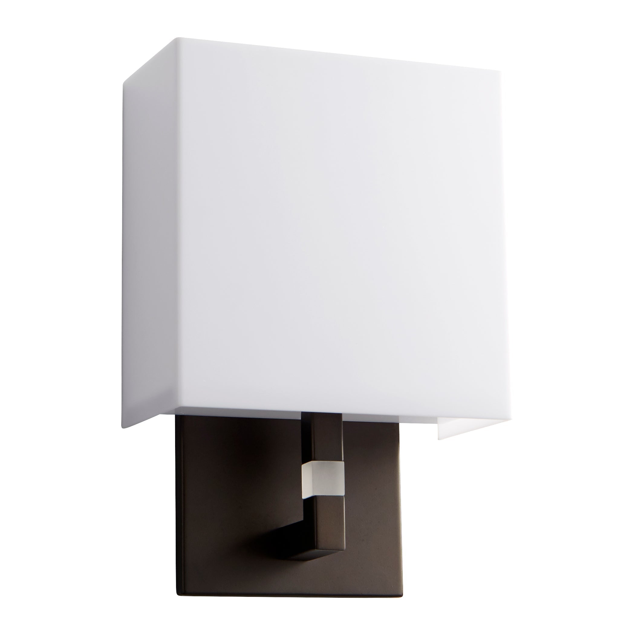 Oxygen Chameleon 3-521-22 Modern Sconce - Oiled Bronze W/ Matte White Acrylic