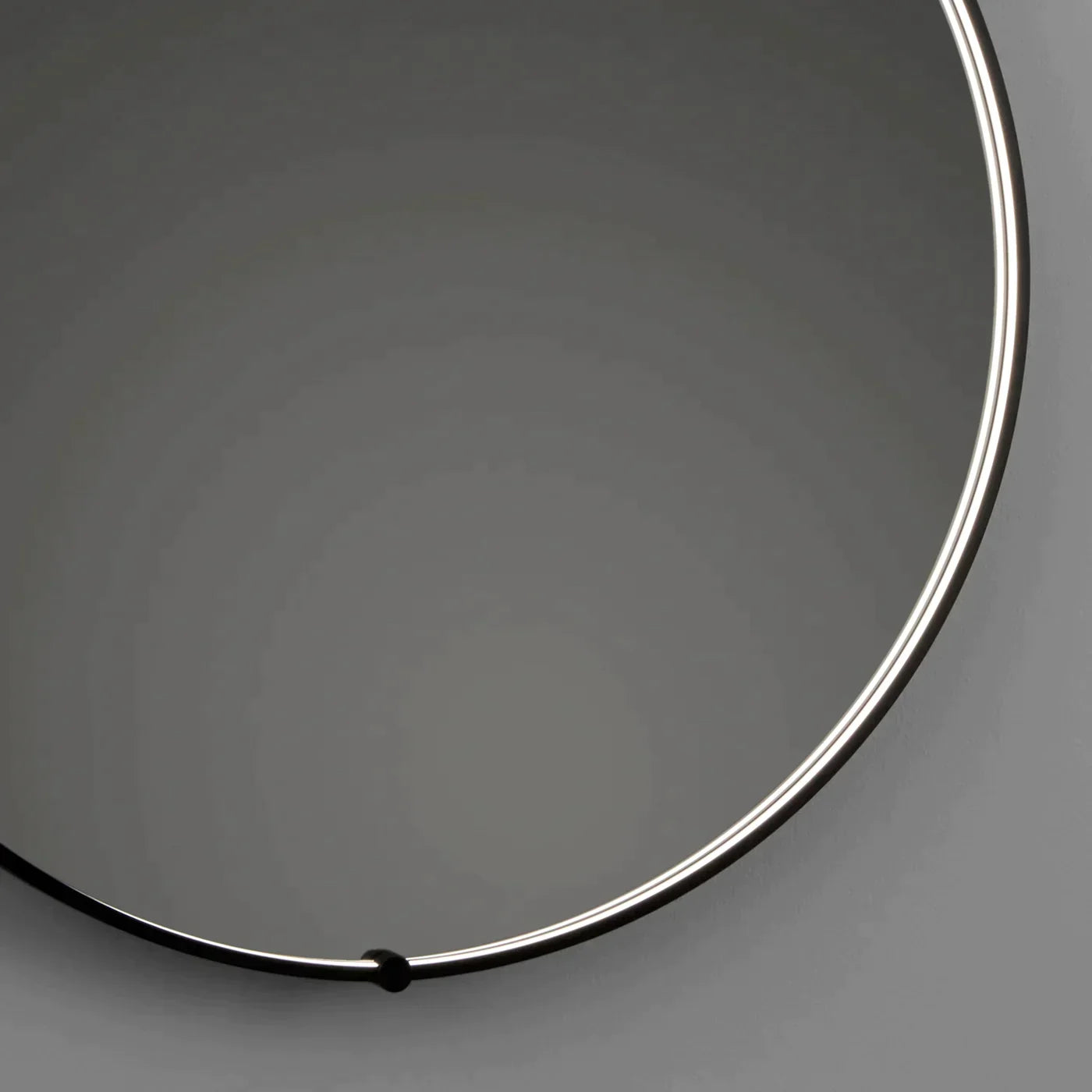 Vanita by Oxygen AVIOR 3-0202-15 Round Lighted LED Mirror 36 Inch - Black