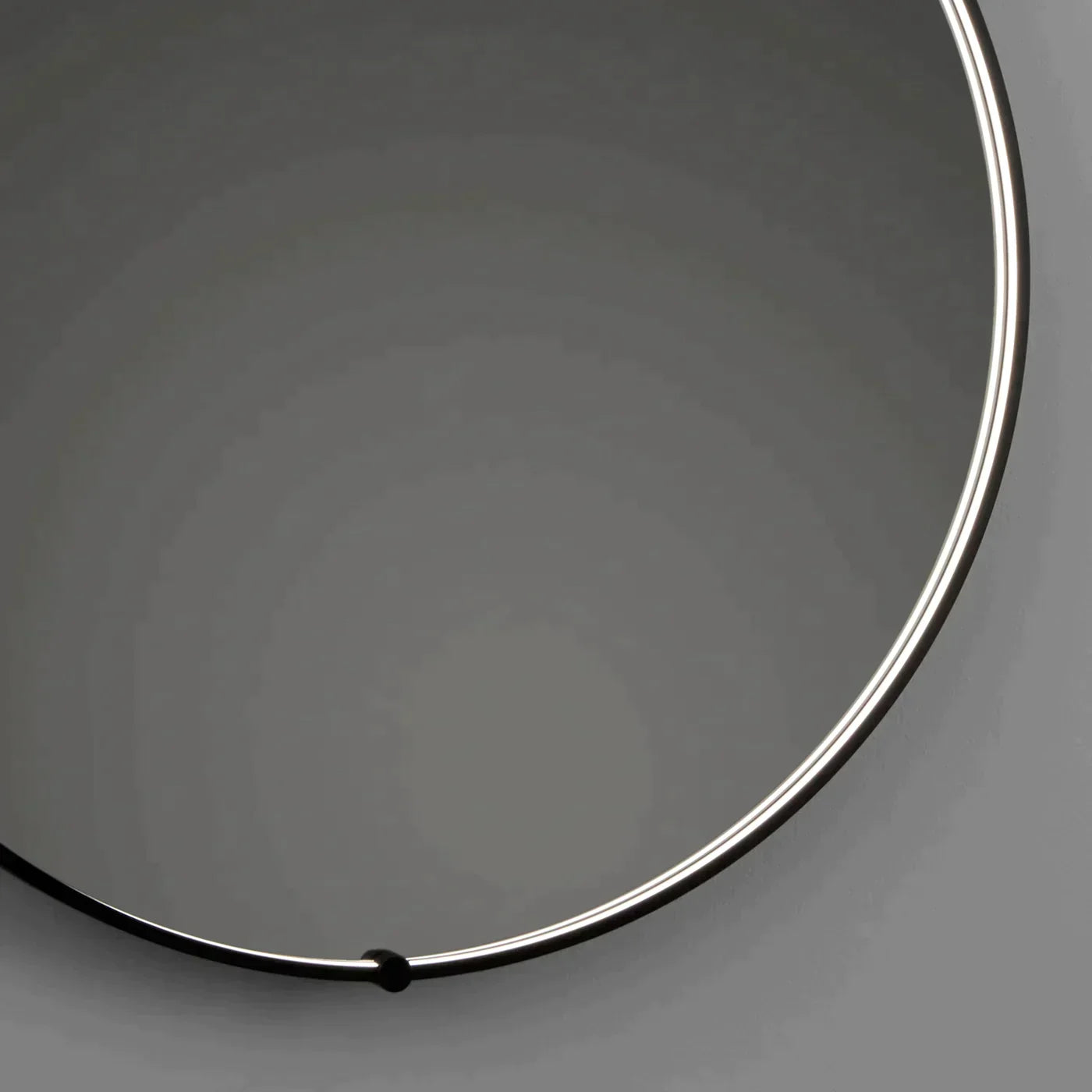 Vanita by Oxygen AVIOR 3-0203-15 Round Lighted LED Mirror 48 Inch - Black