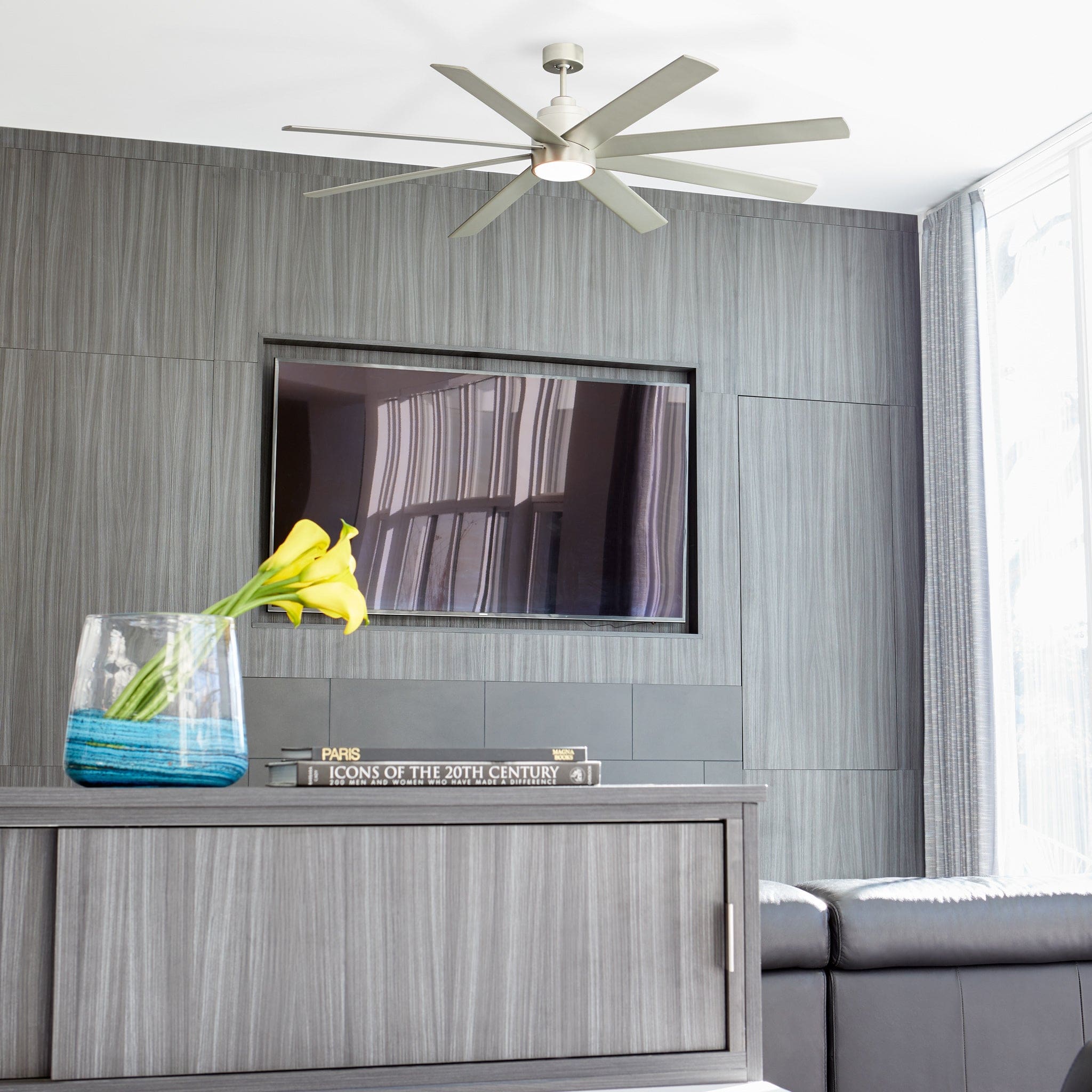 Oxygen by Quorum COSMO 3-100-24 Fan Traditional - Satin Nickel