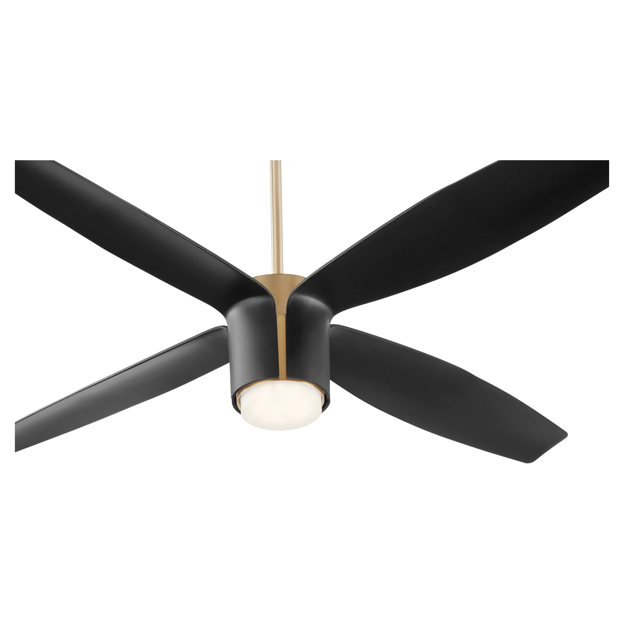 Oxygen Samaran 3-116-4015 Ceiling Fan - Aged Brass W/ Black Blades