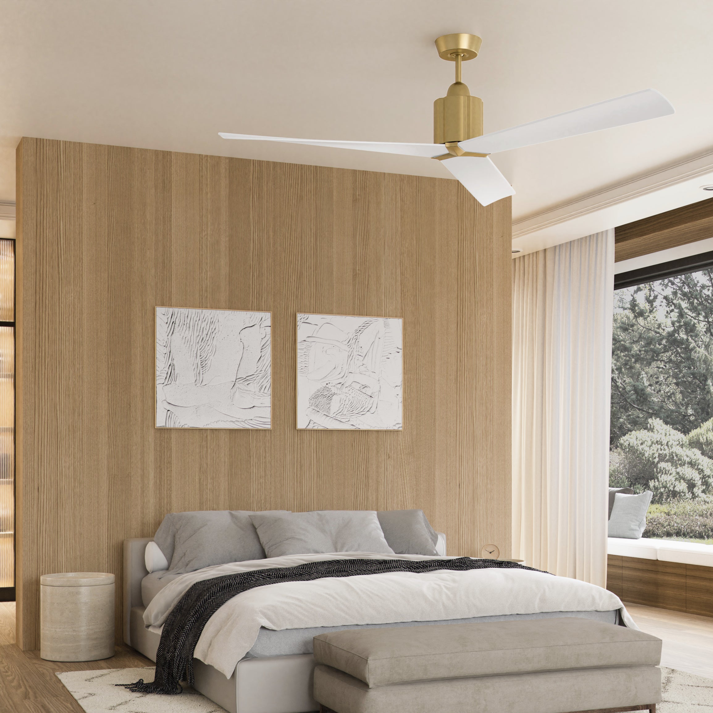 Oxygen by Quorum STRATO 3-117-406 Fan - Aged Brass