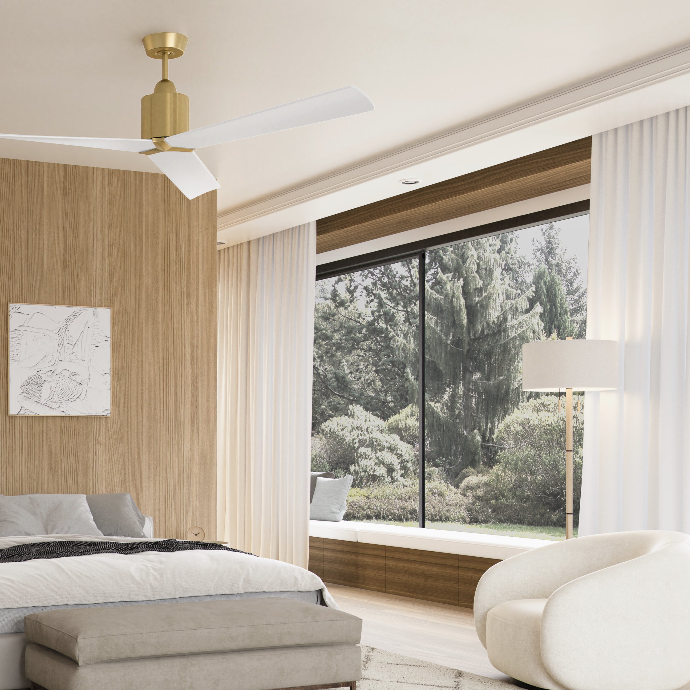 Oxygen by Quorum STRATO 3-117-406 Fan - Aged Brass