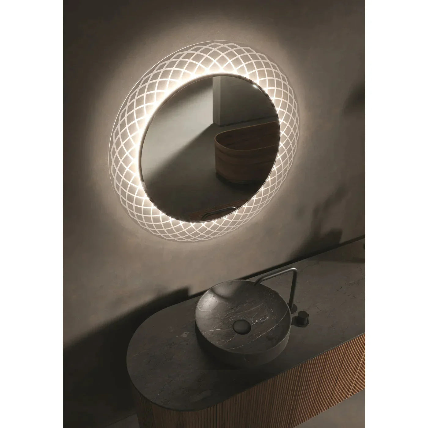 Vanita by Oxygen PERLA 3-1202-0 Lighted LED Mirror 36 Inch