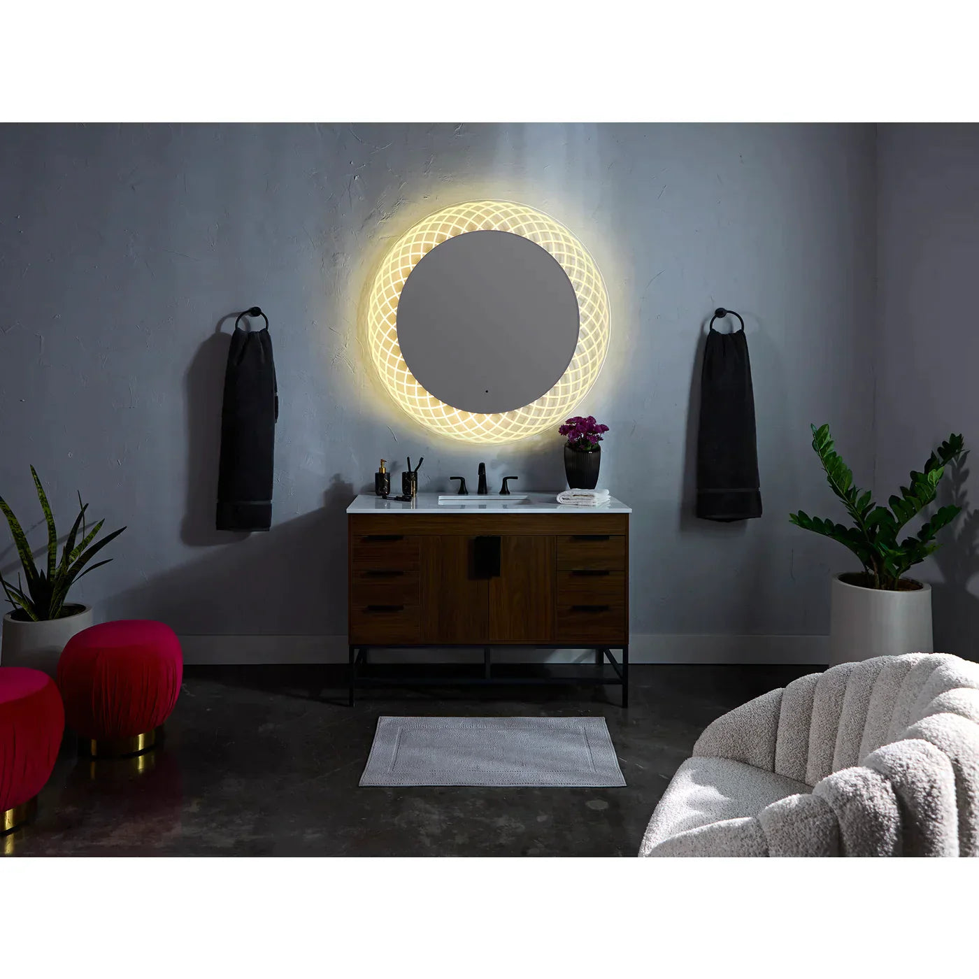 Vanita by Oxygen PERLA 3-1201-0 Lighted LED Mirror 30 Inch