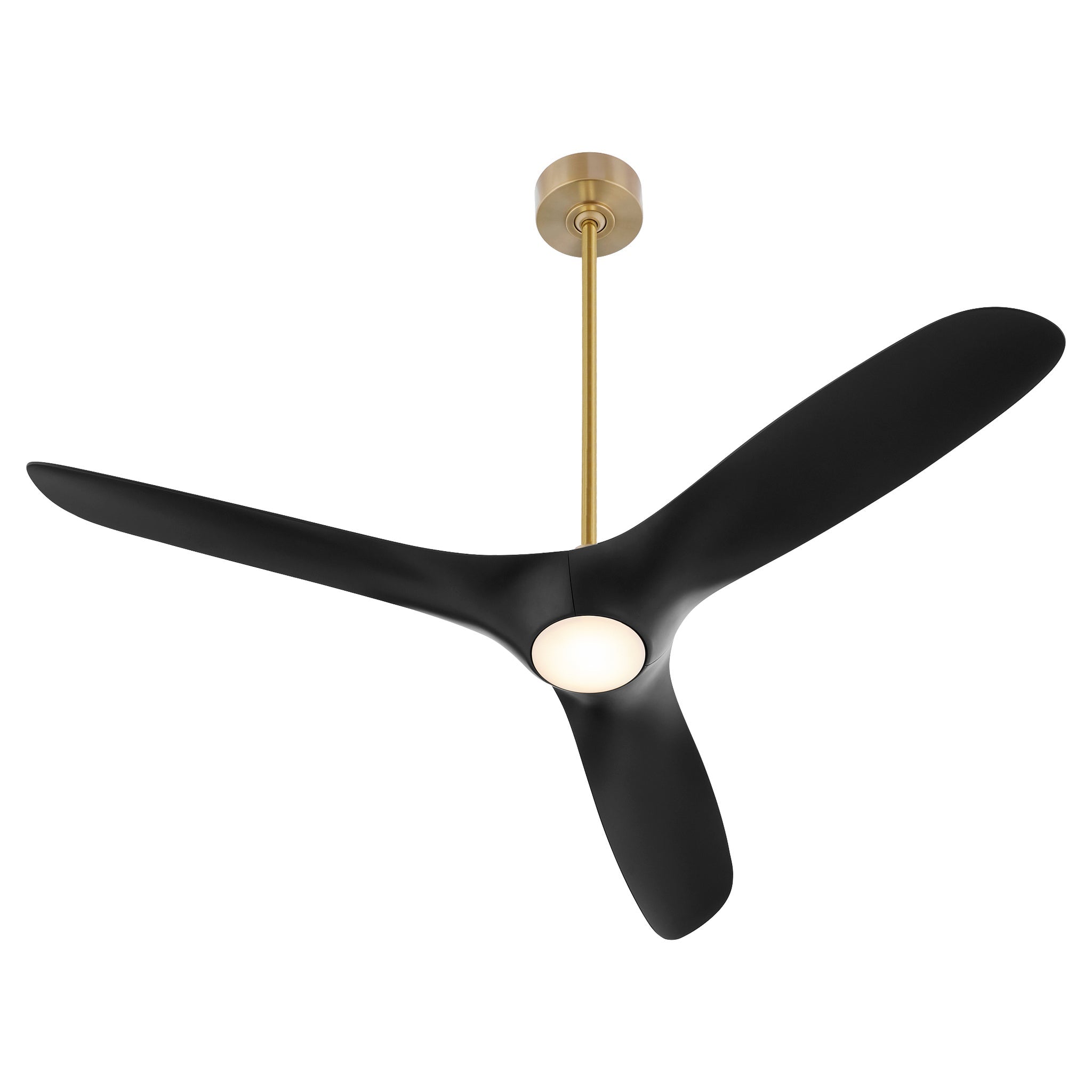 Oxygen Province 3-122-1540 Smart Ceiling Fan 56 Inch - Aged Brass, Black Blades