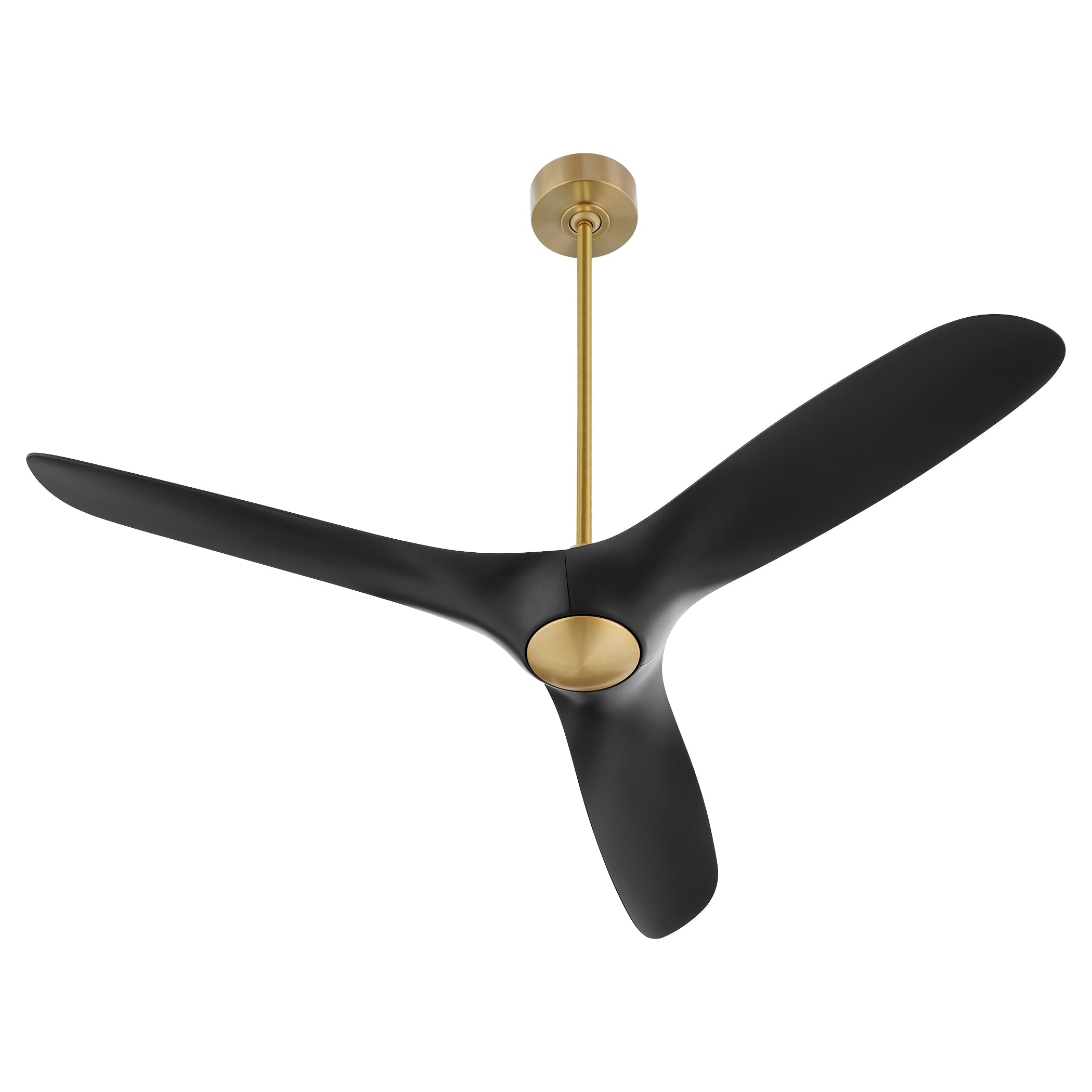 Oxygen Province 3-122-1540 Smart Ceiling Fan 56 Inch - Aged Brass, Black Blades