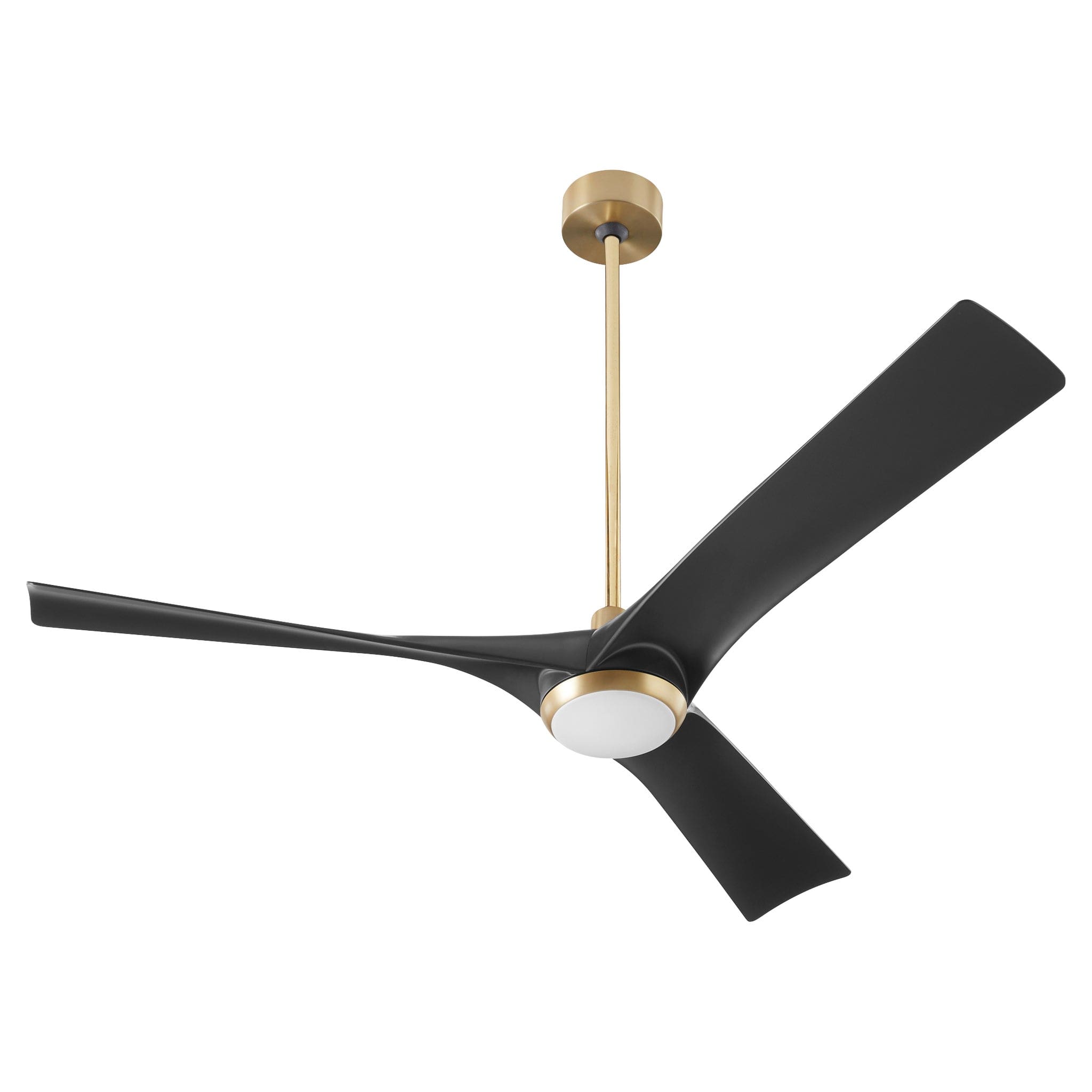 Oxygen by Quorum RIDLEY 3-123-1540 Fan - Aged Brass W Black Blades