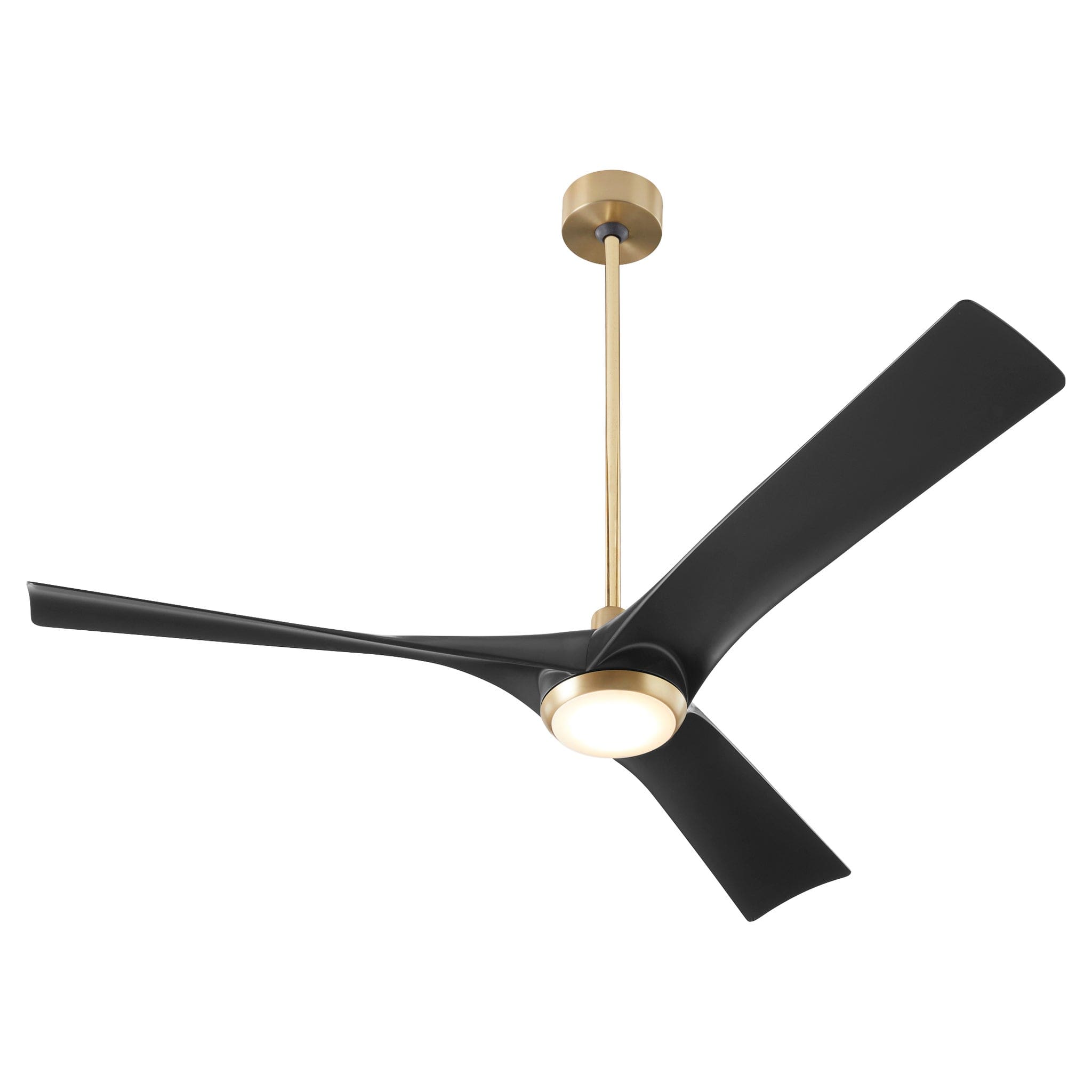 Oxygen by Quorum RIDLEY 3-123-1540 Fan - Aged Brass W Black Blades