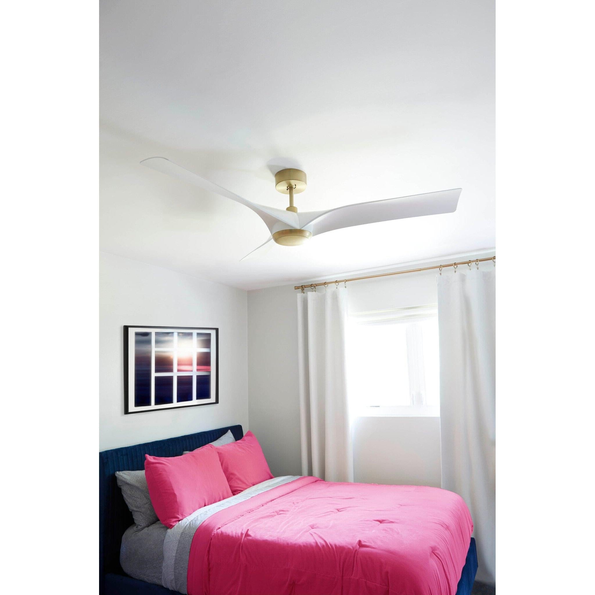 Oxygen by Quorum RIDLEY 3-123-640 Fan - Aged Brass W White Blades