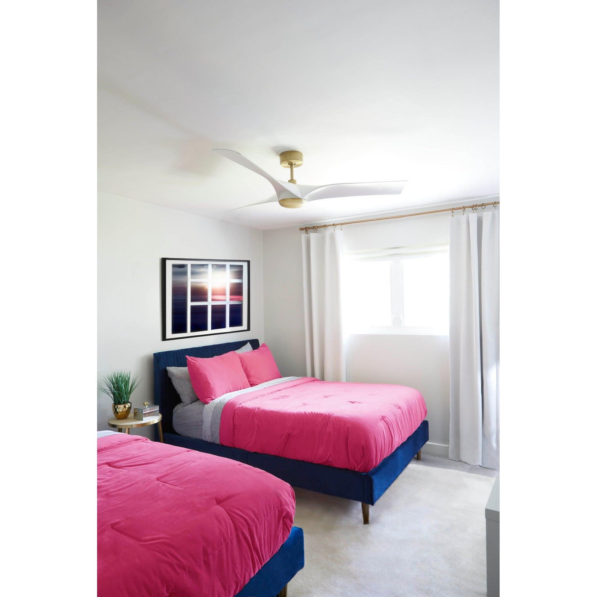 Oxygen by Quorum RIDLEY 3-123-640 Fan - Aged Brass W White Blades