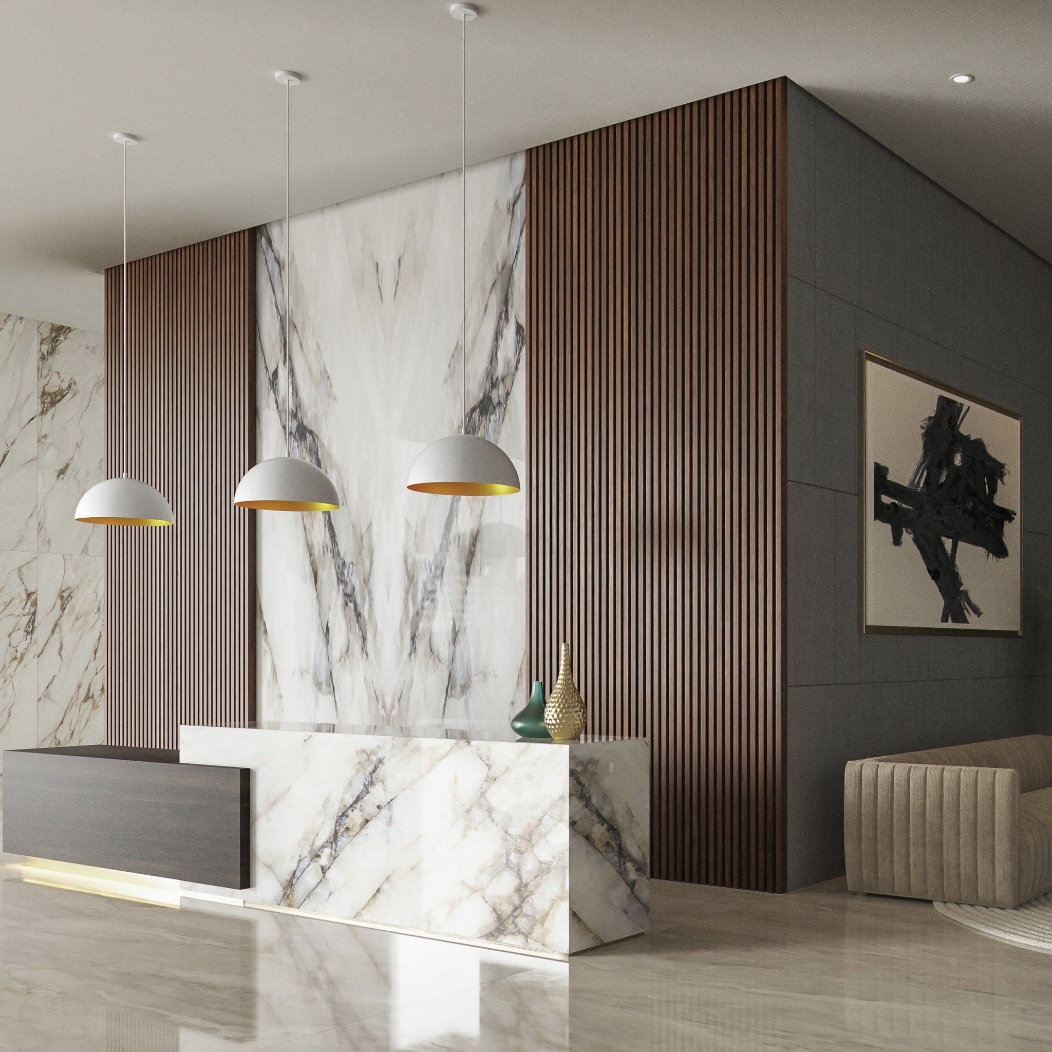 Oxygen by Quorum LUCCI 3-20-650 Pendant Traditional - White W Industrial Brass