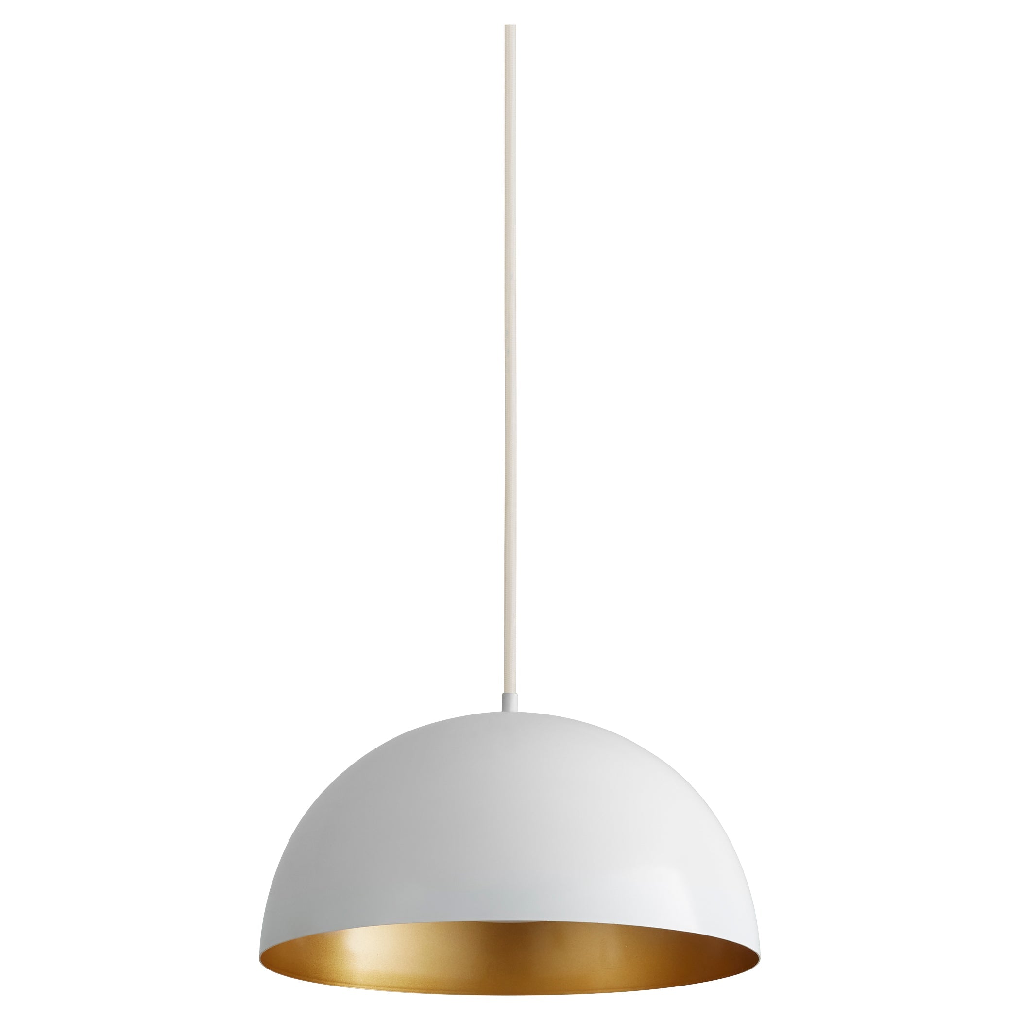 Oxygen Lucci 3-20-650 Pendants - White W/ Industrial Brass