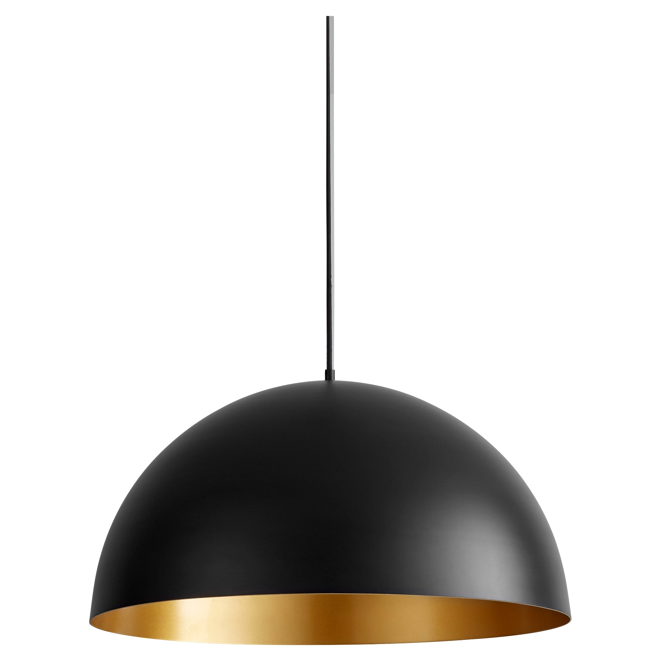 Oxygen Lucci 3-21-1550 Pendants - Black W/ Industrial Brass