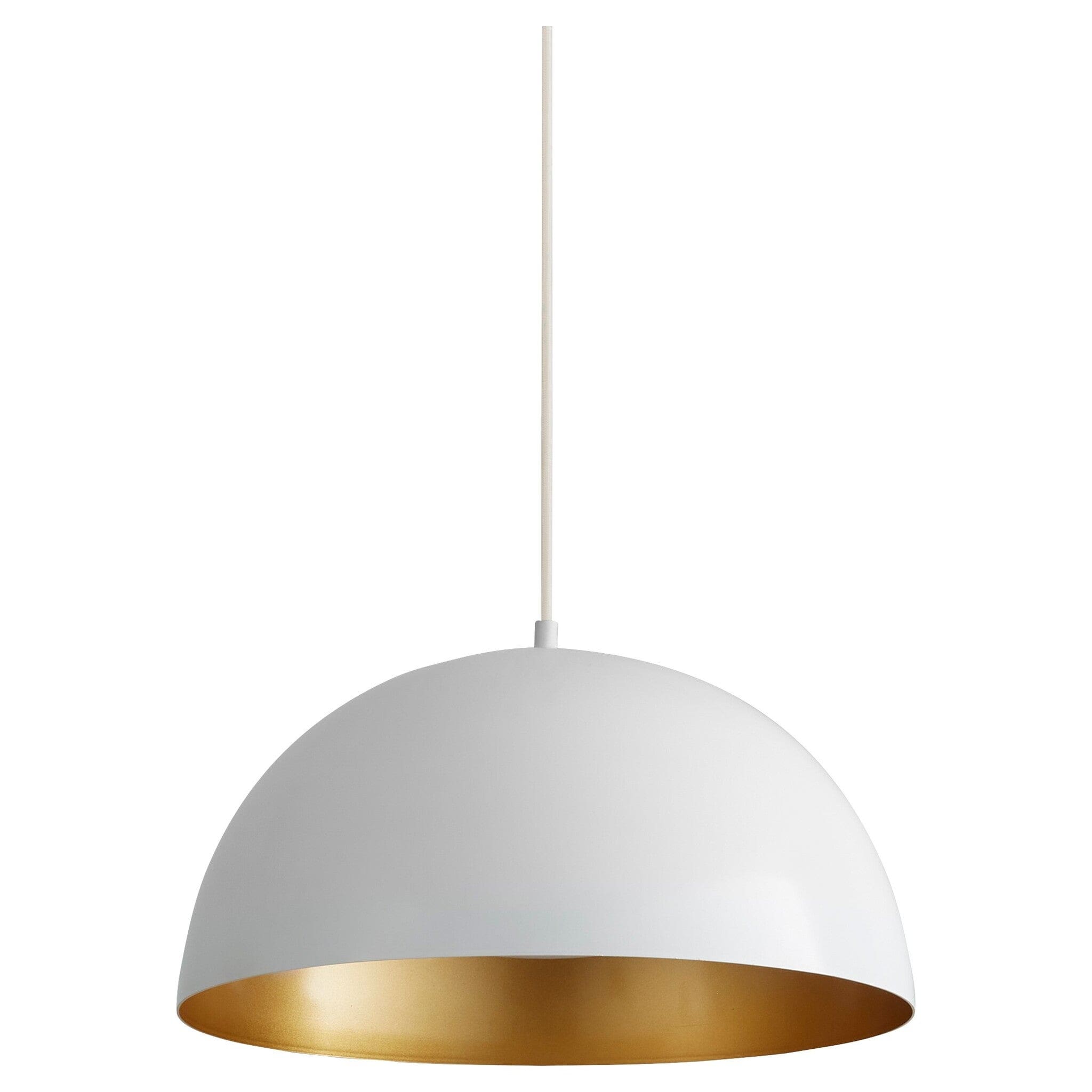 Oxygen by Quorum LUCCI 3-21-650 Pendant - White W Industrial Brass