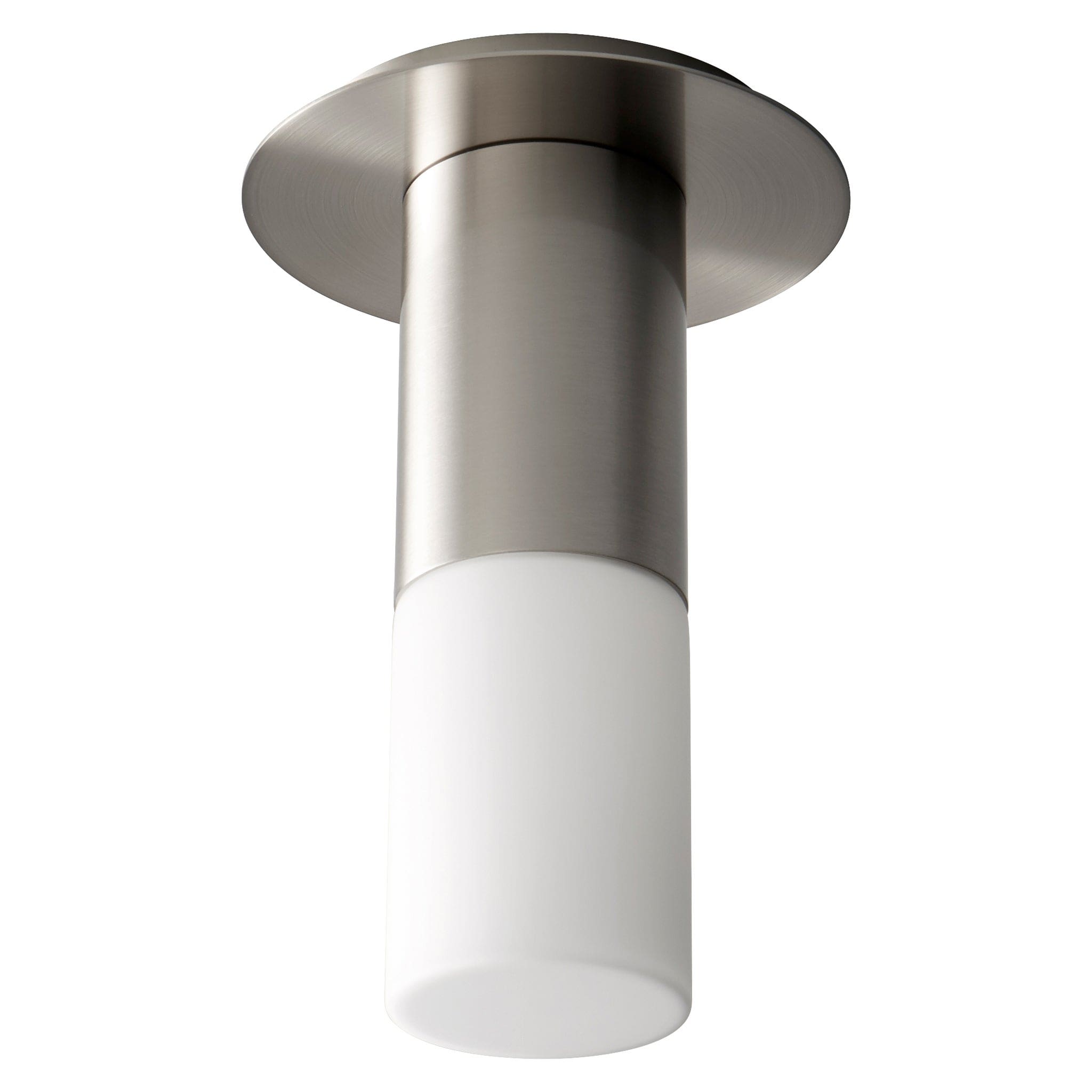 Oxygen by Quorum 3-677-40 Pendant, UL Damp Rated, Satin Nickel - White Opal Glass Diffuser