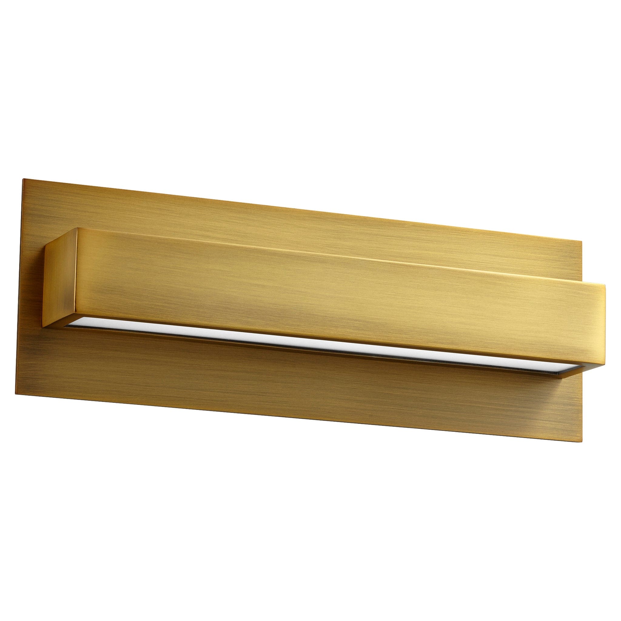 Oxygen by Quorum 3-532-40 Sconce, UL Damp Rated, Aged Brass