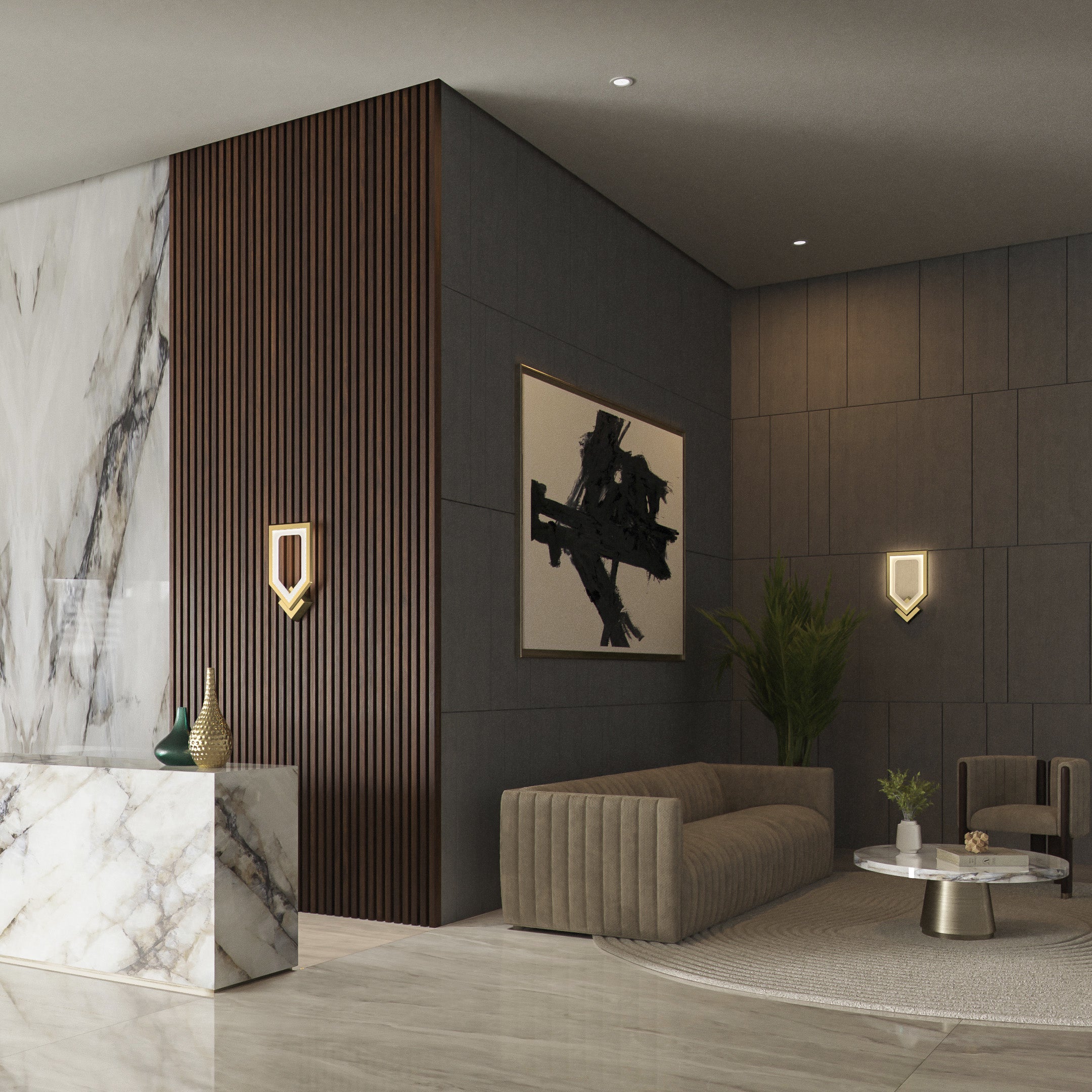 Oxygen by Quorum AEGIS 3-59-15 Sconce - Black