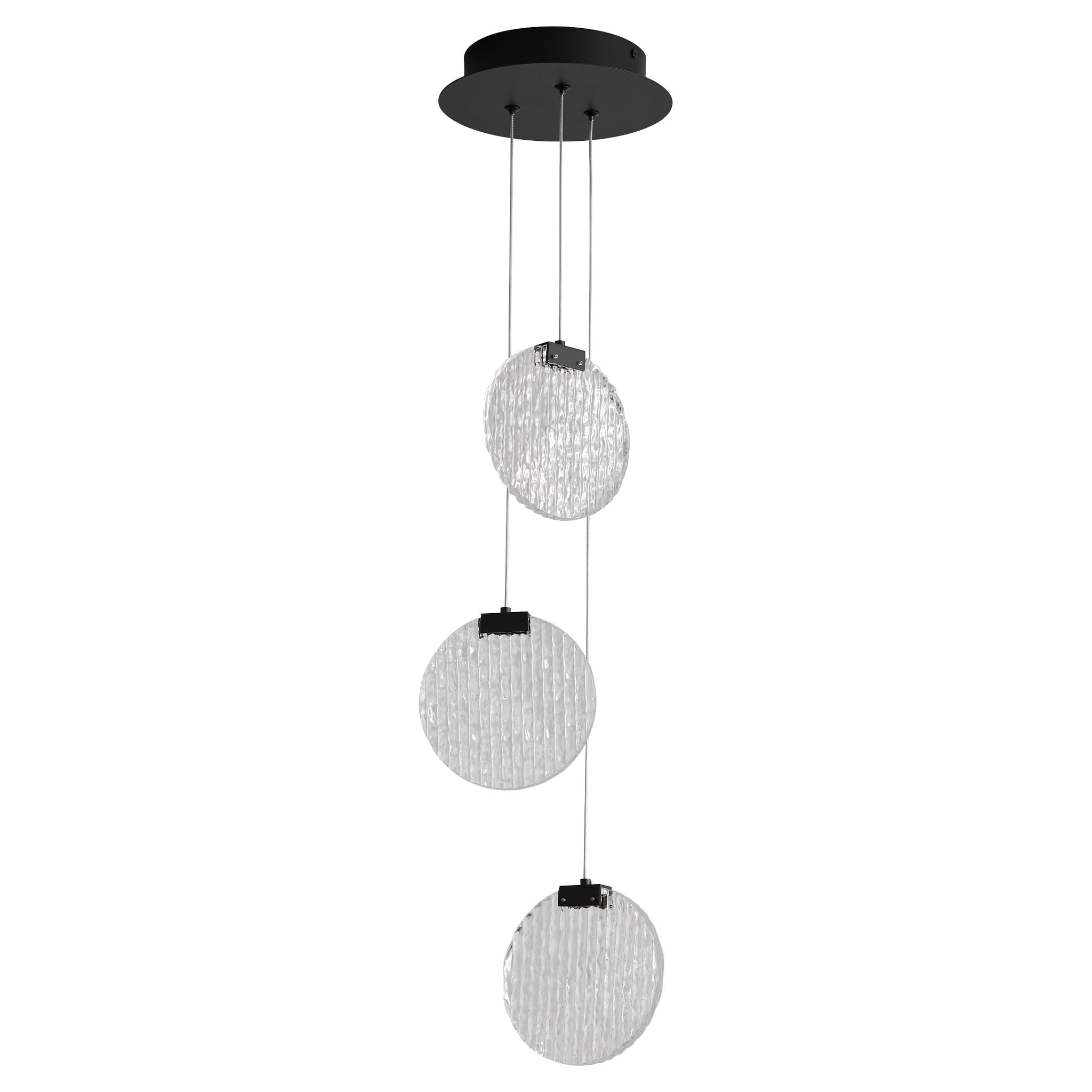 Oxygen Axiom 3-6050-15 Pendant Light - Black, Textured Ice