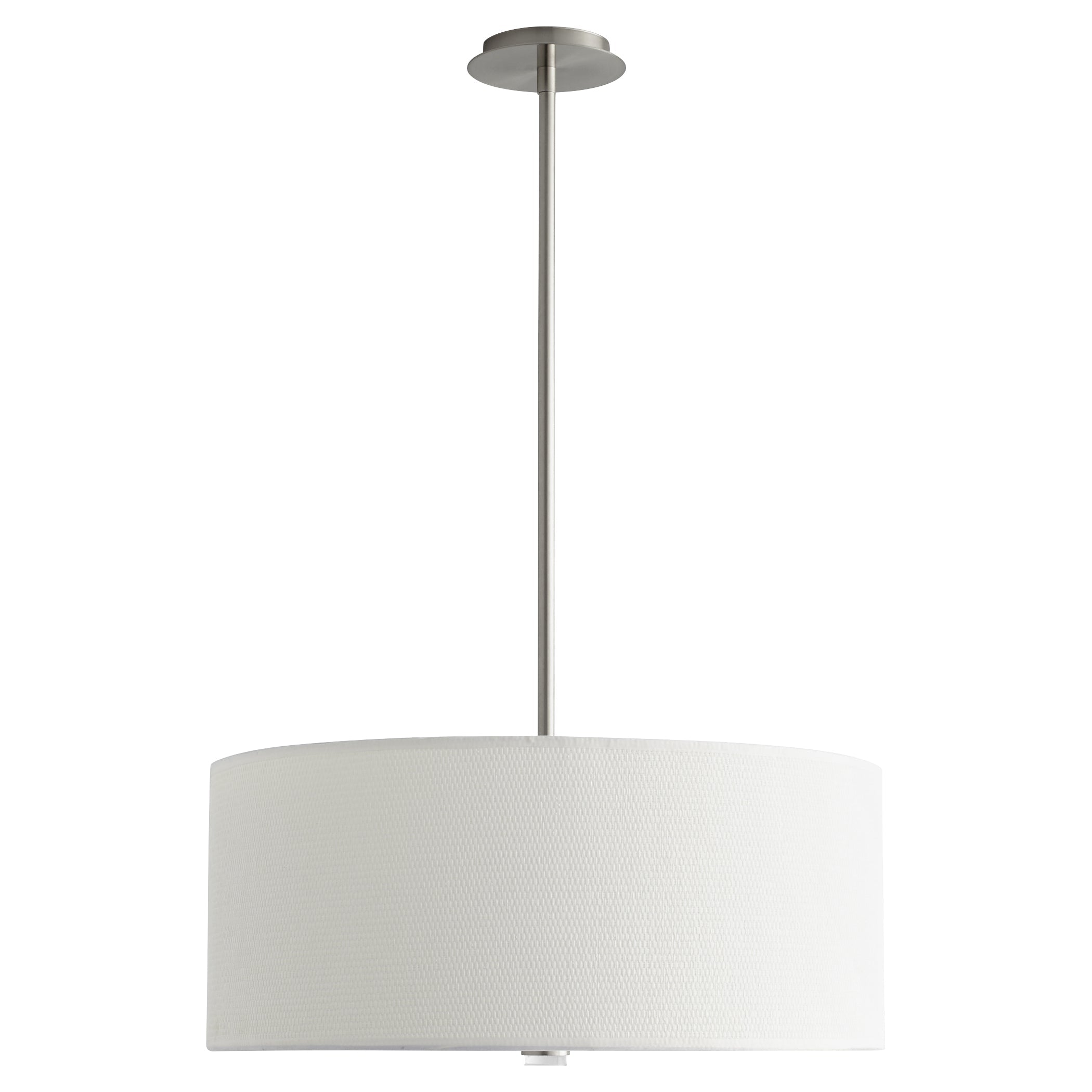 Oxygen Echo 3-639-24 Pendants - Satin Nickel W/ White Grass