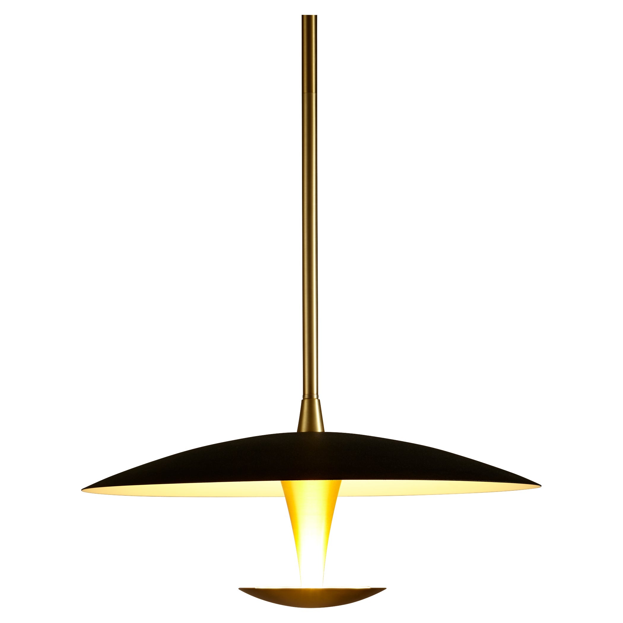 Oxygen Spacely 3-646-1540 Pendants - Black W/ Aged Brass