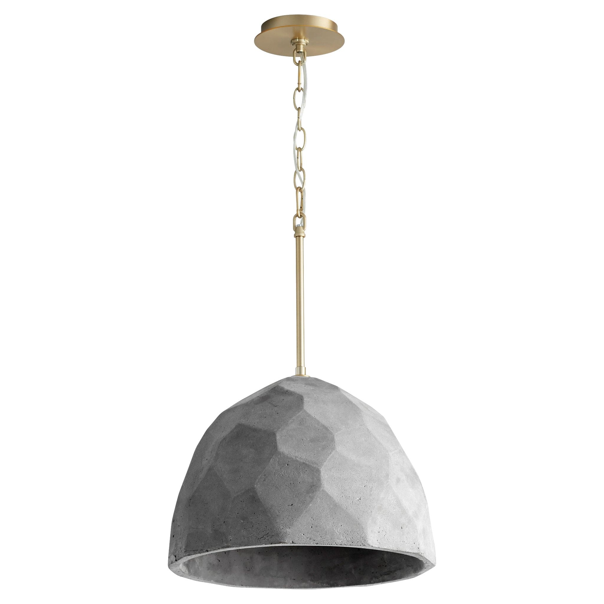 Oxygen by Quorum MARIA 3-663-1540 Pendant - Aged Brass Dark Gray Aged Brass