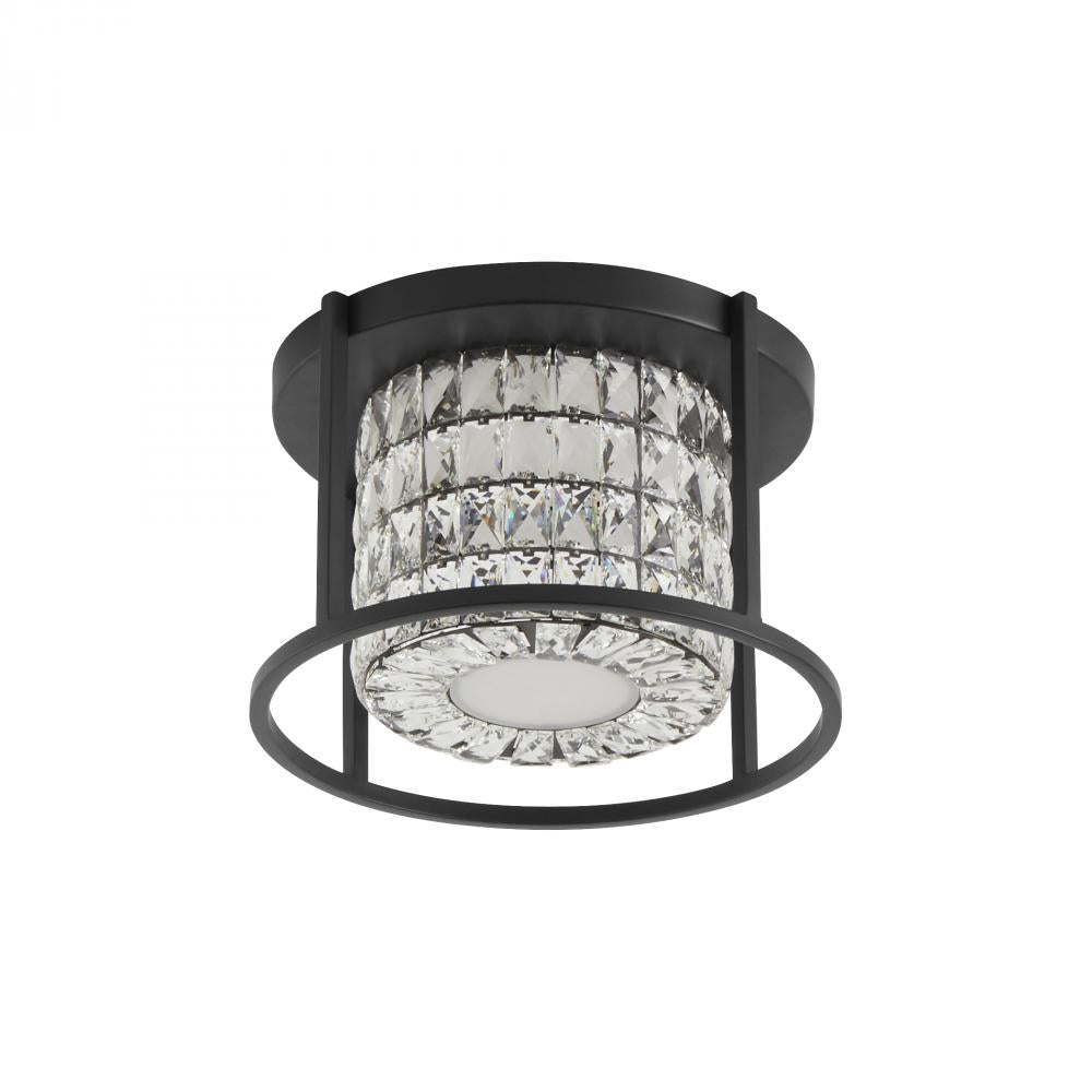 Oxygen by Quorum ELAN 3-675-15 Flush Mount - Black