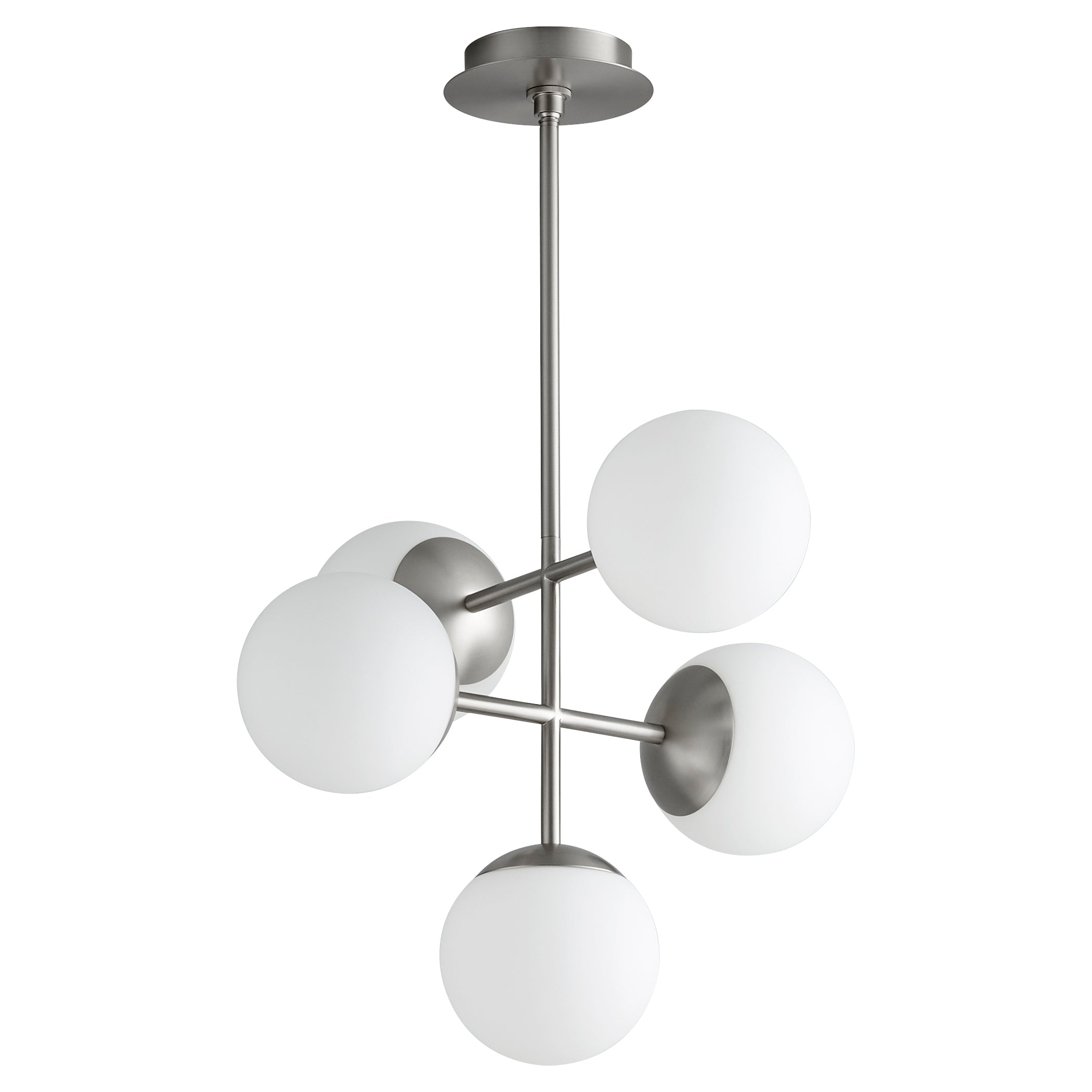 Oxygen Nebula 3-680-24 Chandeliers - Satin Nickel