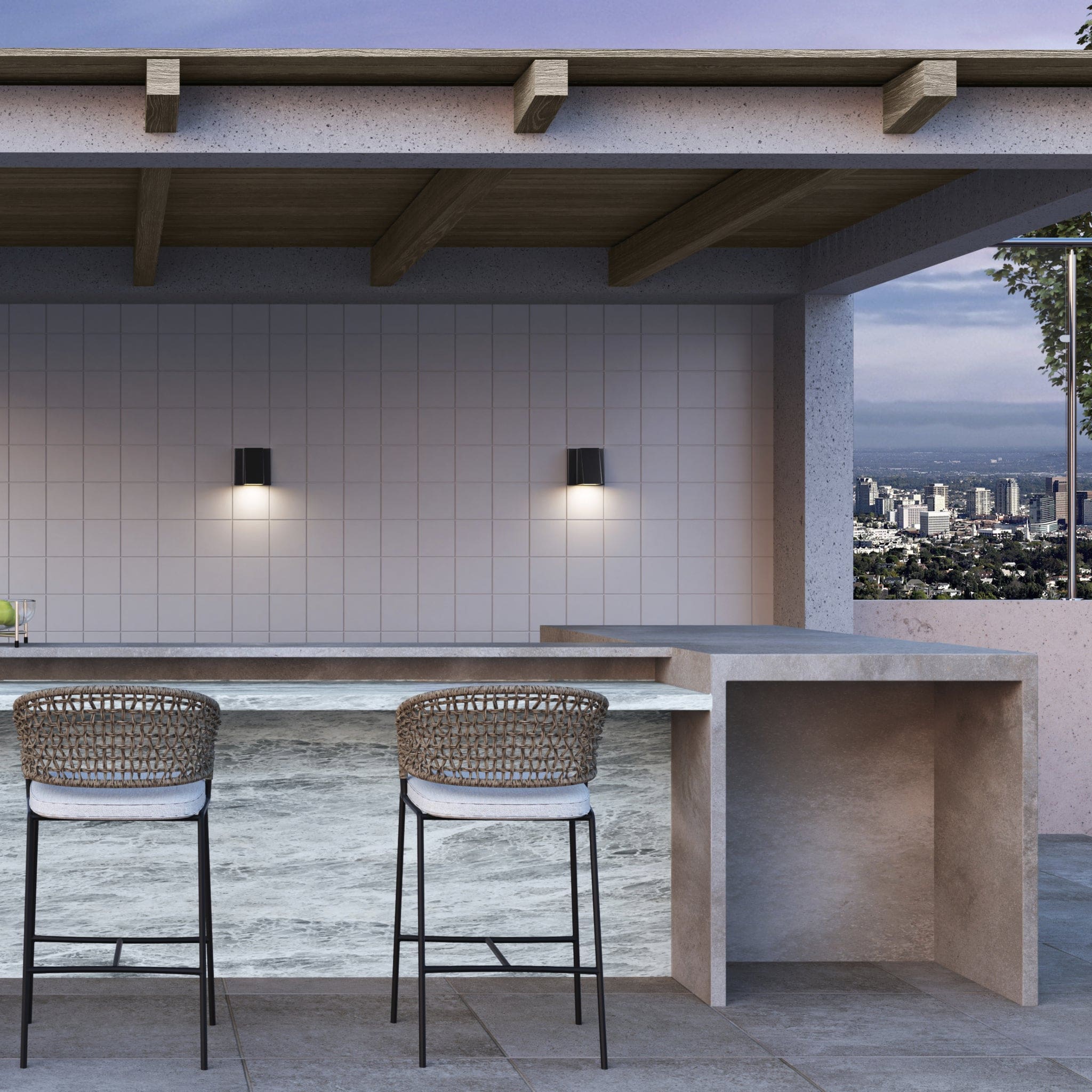 Oxygen by Quorum TITAN 3-708-16 Exterior Traditional - Brushed Aluminum