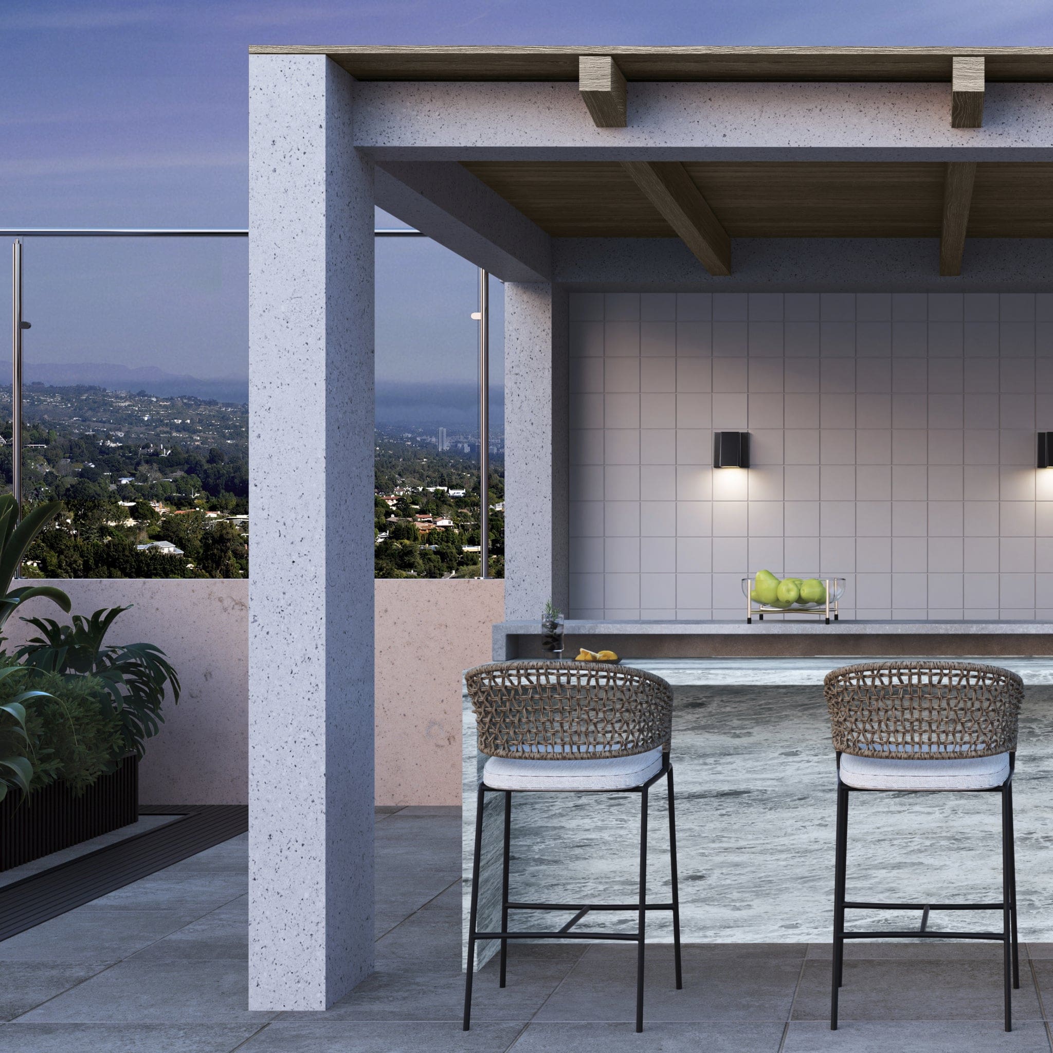 Oxygen by Quorum TITAN 3-708-16 Exterior Traditional - Brushed Aluminum