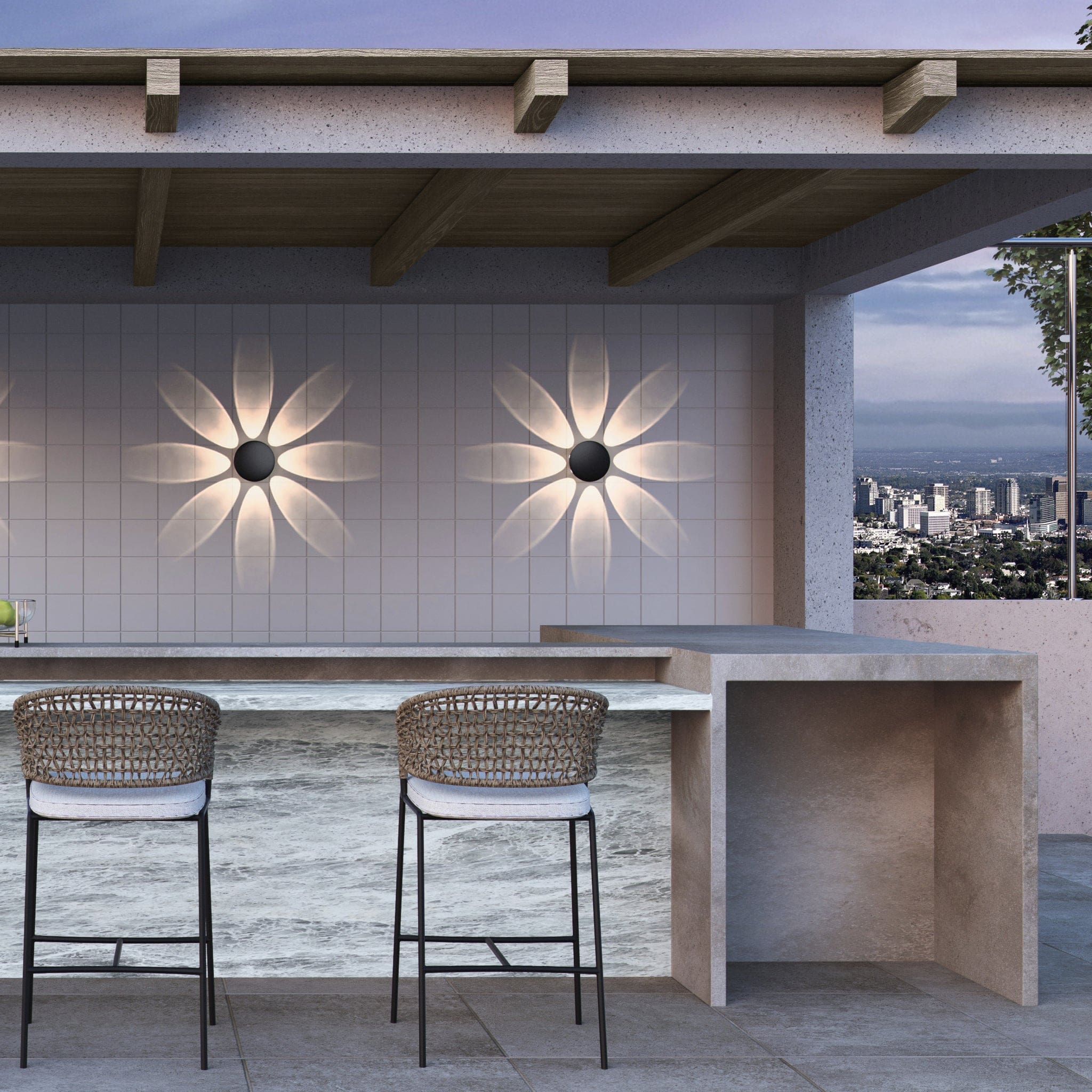 Oxygen by Quorum RICKIE 3-747-15 Exterior Traditional - Black