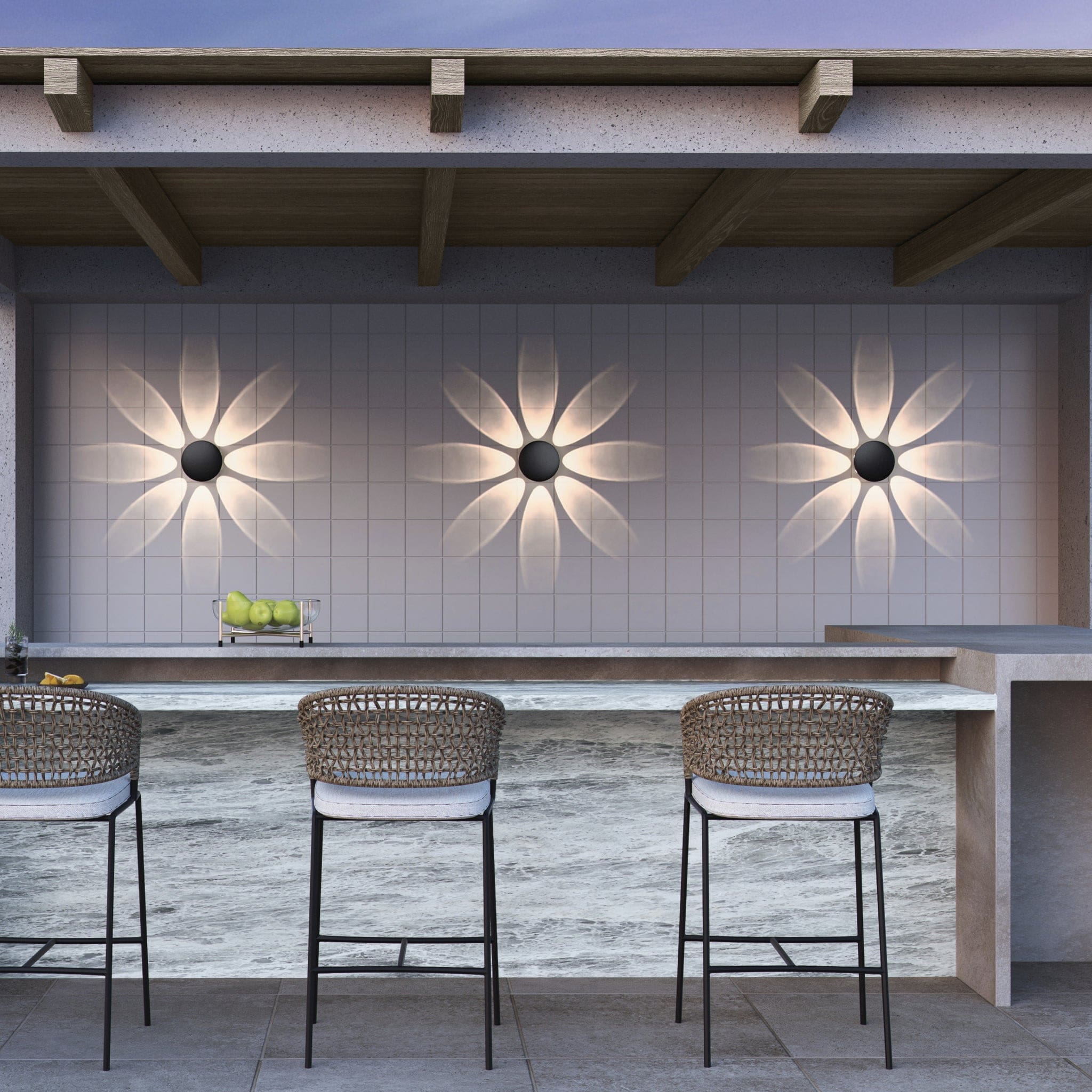 Oxygen by Quorum RICKIE 3-747-15 Exterior Traditional - Black