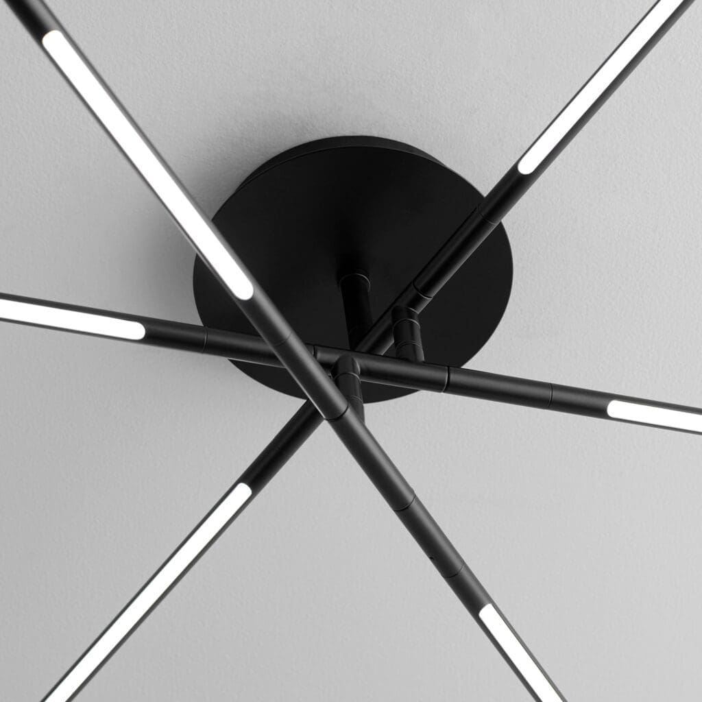 Oxygen by Quorum PALILLOS 3-805-15 Flush Mount - Black