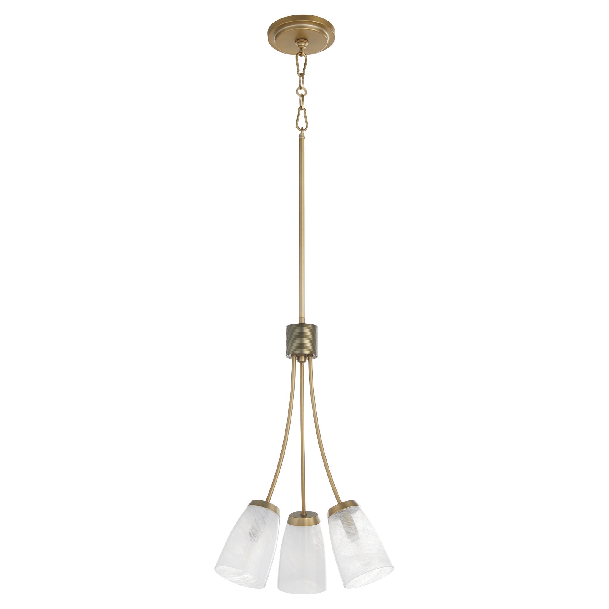 Quorum ARPEGGIO 3077-3-80 Pendant - Aged Brass