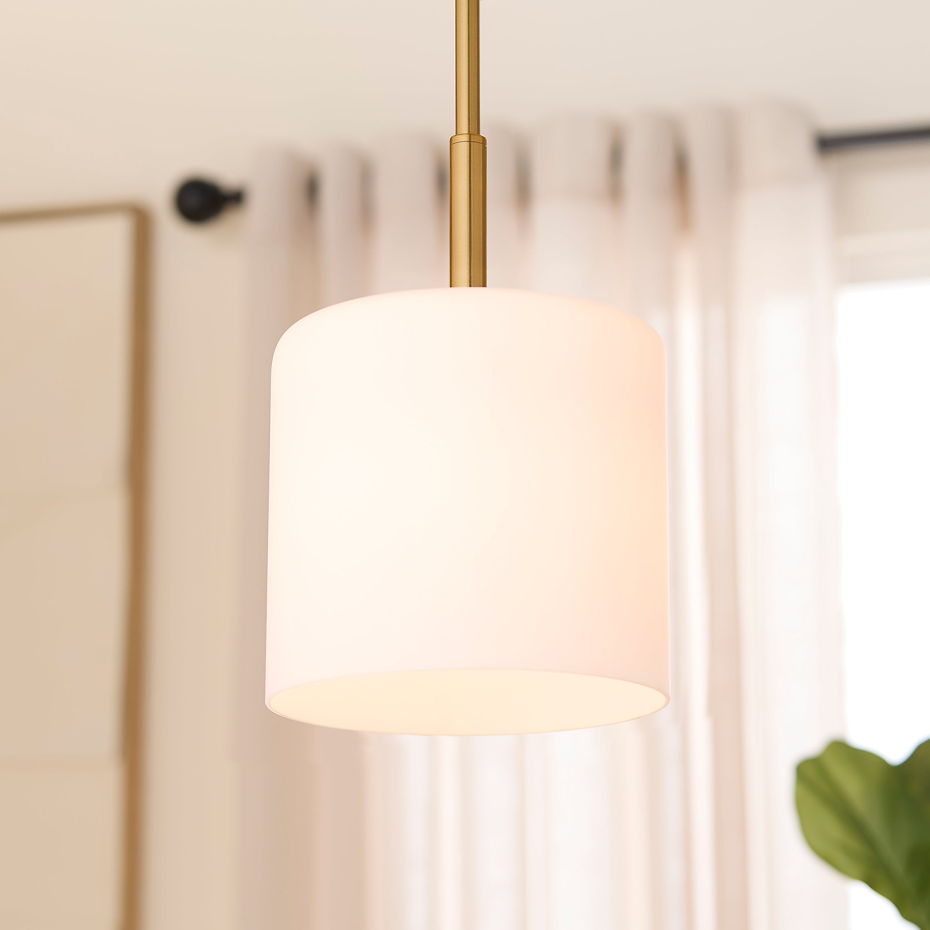 Quorum RUTHERFORD 3307-47 Pendant - Brushed Brass