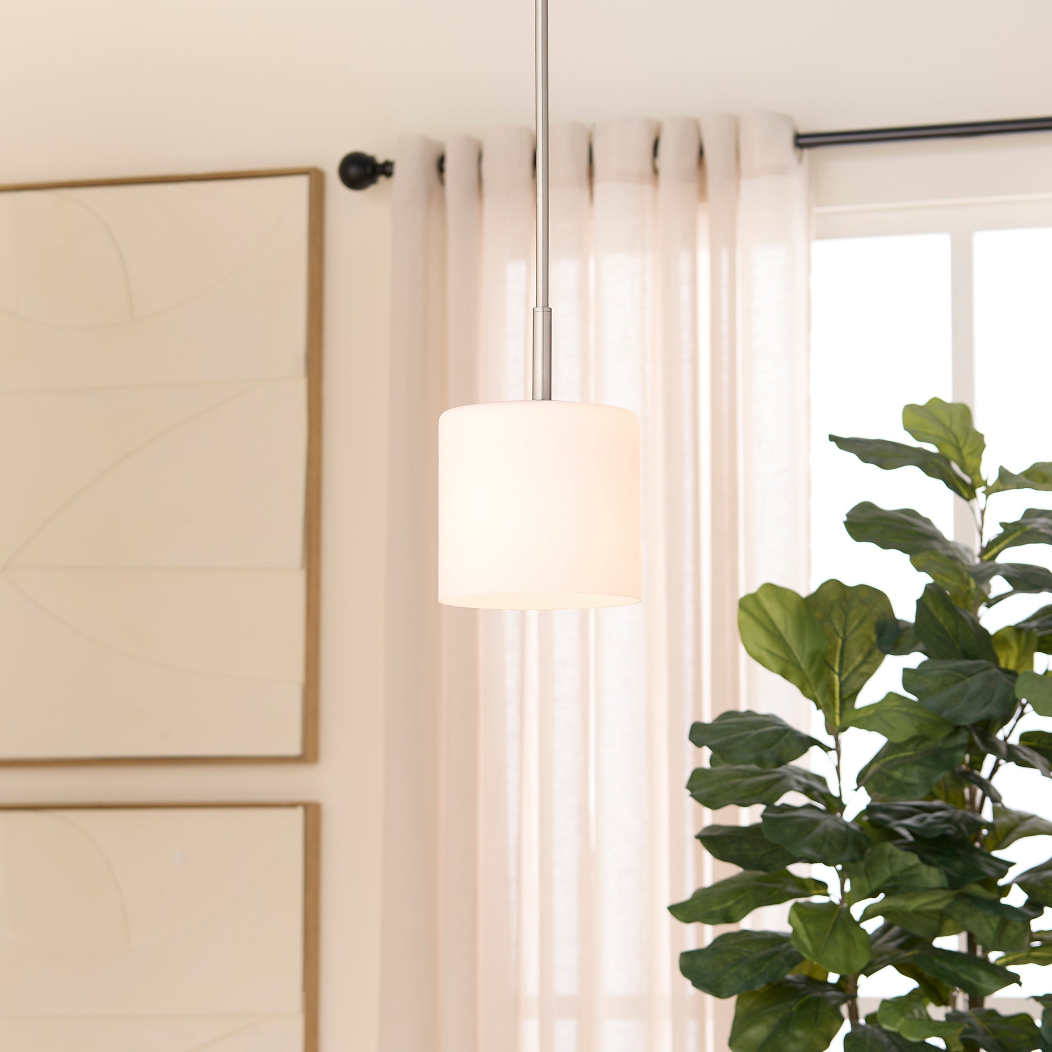 Quorum LANCASTER 3307-65 Pendant Transitional - Nickel